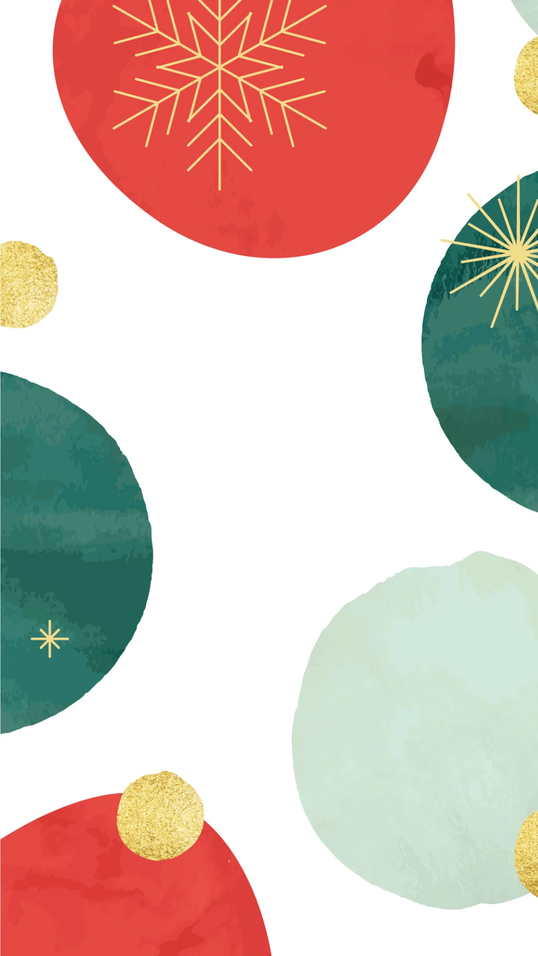 Handmade Illustrative Christmas Mobile Wallpaper