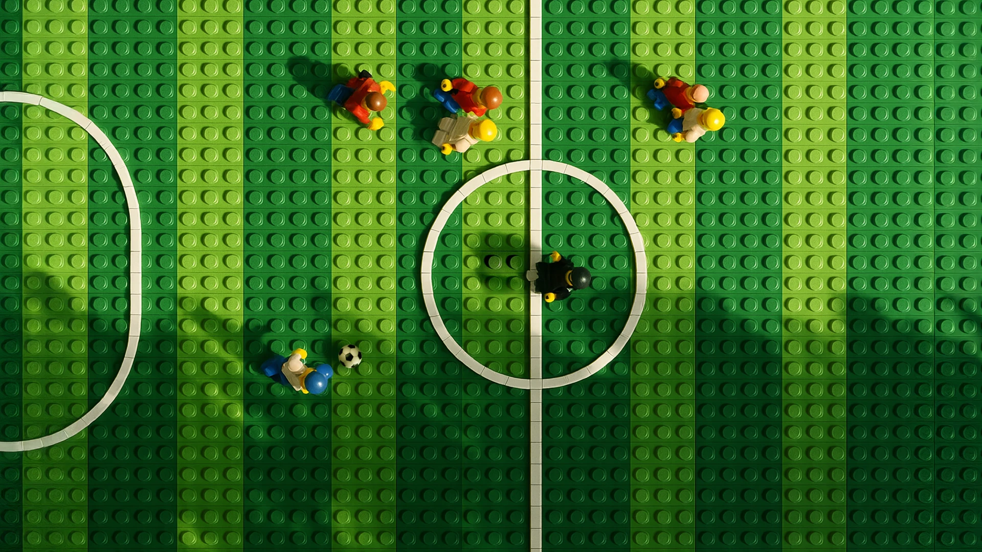 Playful Colorful Football Desktop Wallpaper