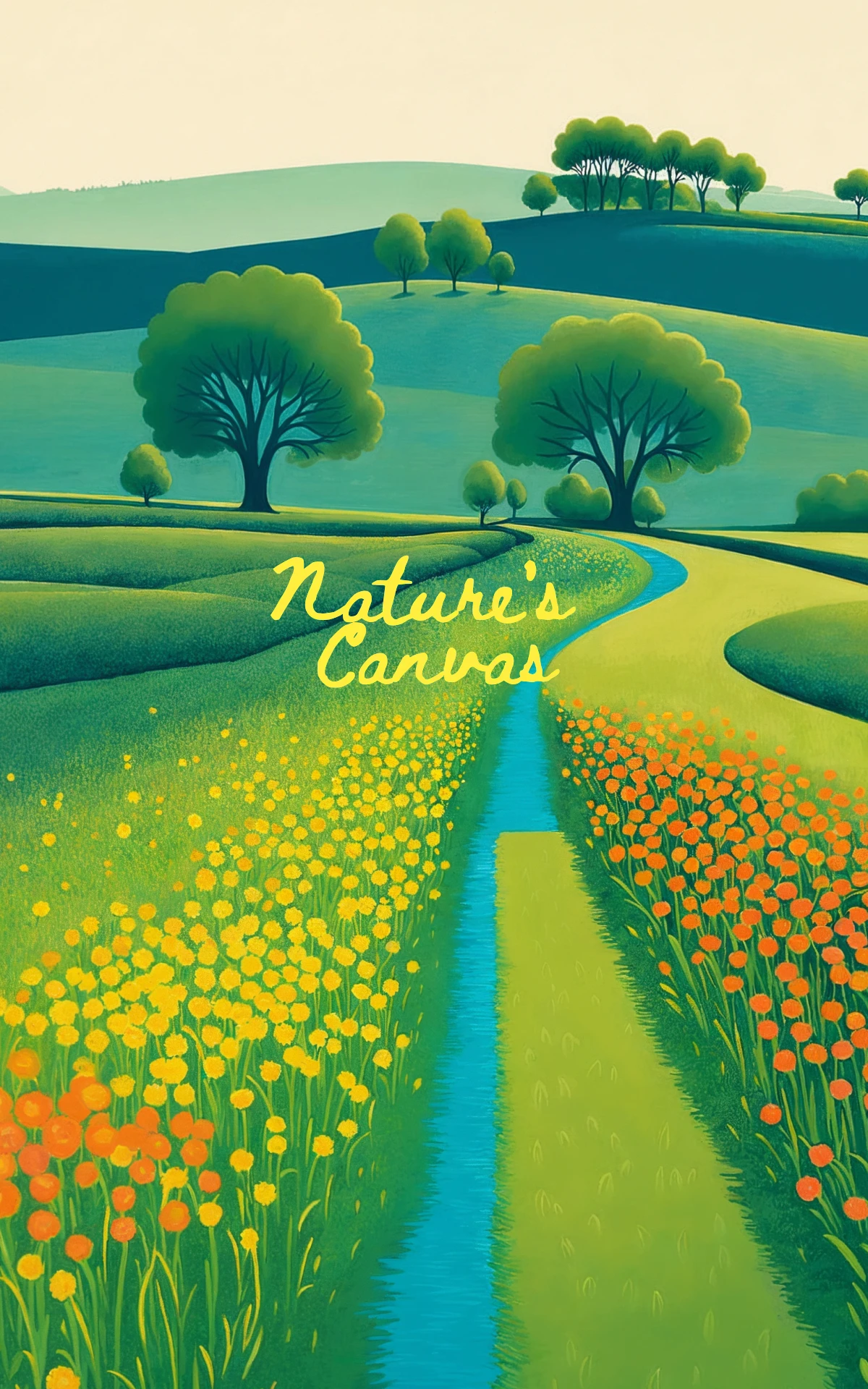Organic Illustrative Nature Tablet Wallpaper