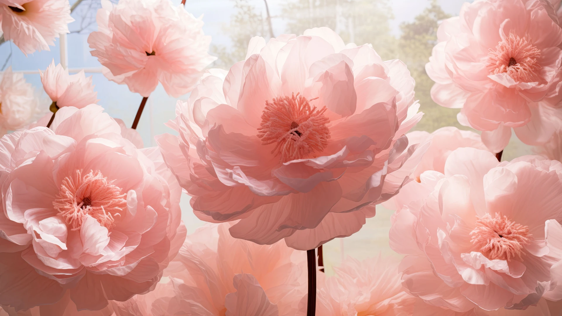 Organic Floral Floral Desktop Wallpaper