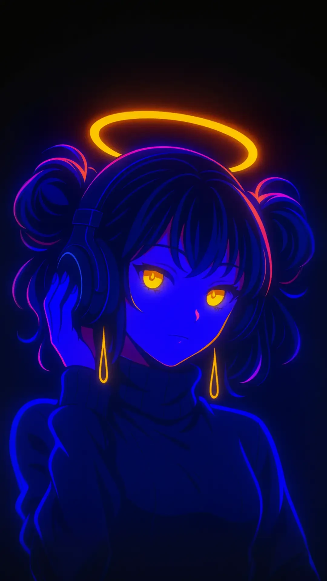 Edgy Dark Anime Mobile Wallpaper