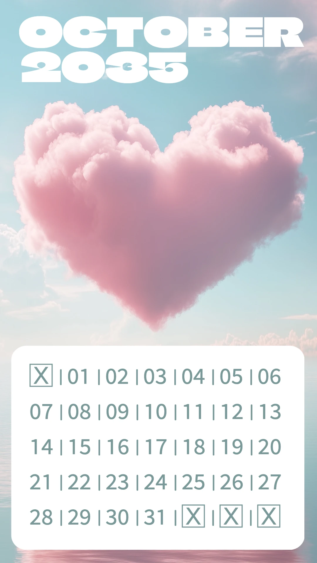 Romantic Abstract Hearts Mobile Wallpaper