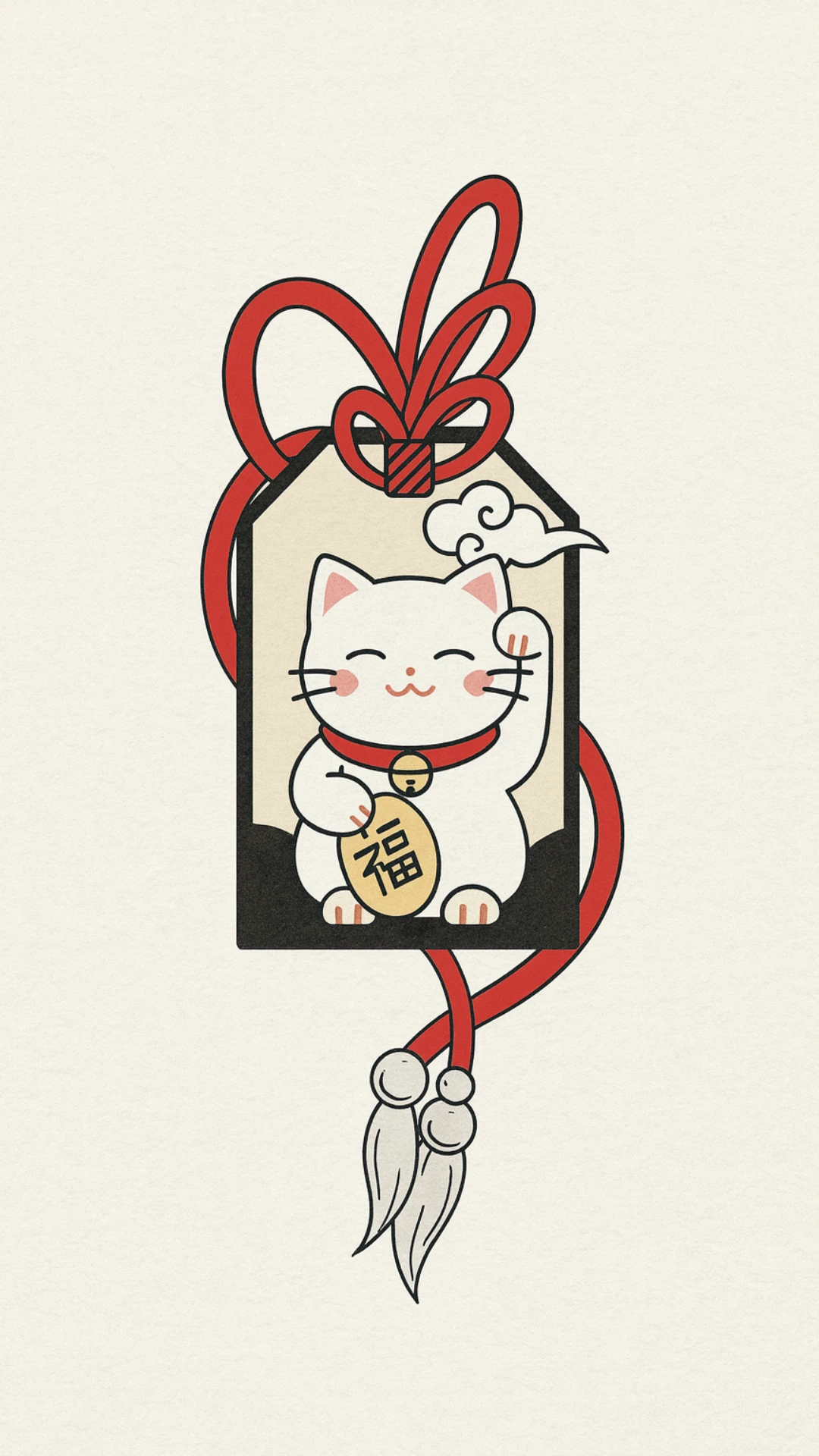 Minimalist Illustrative Anime Mobile Wallpaper