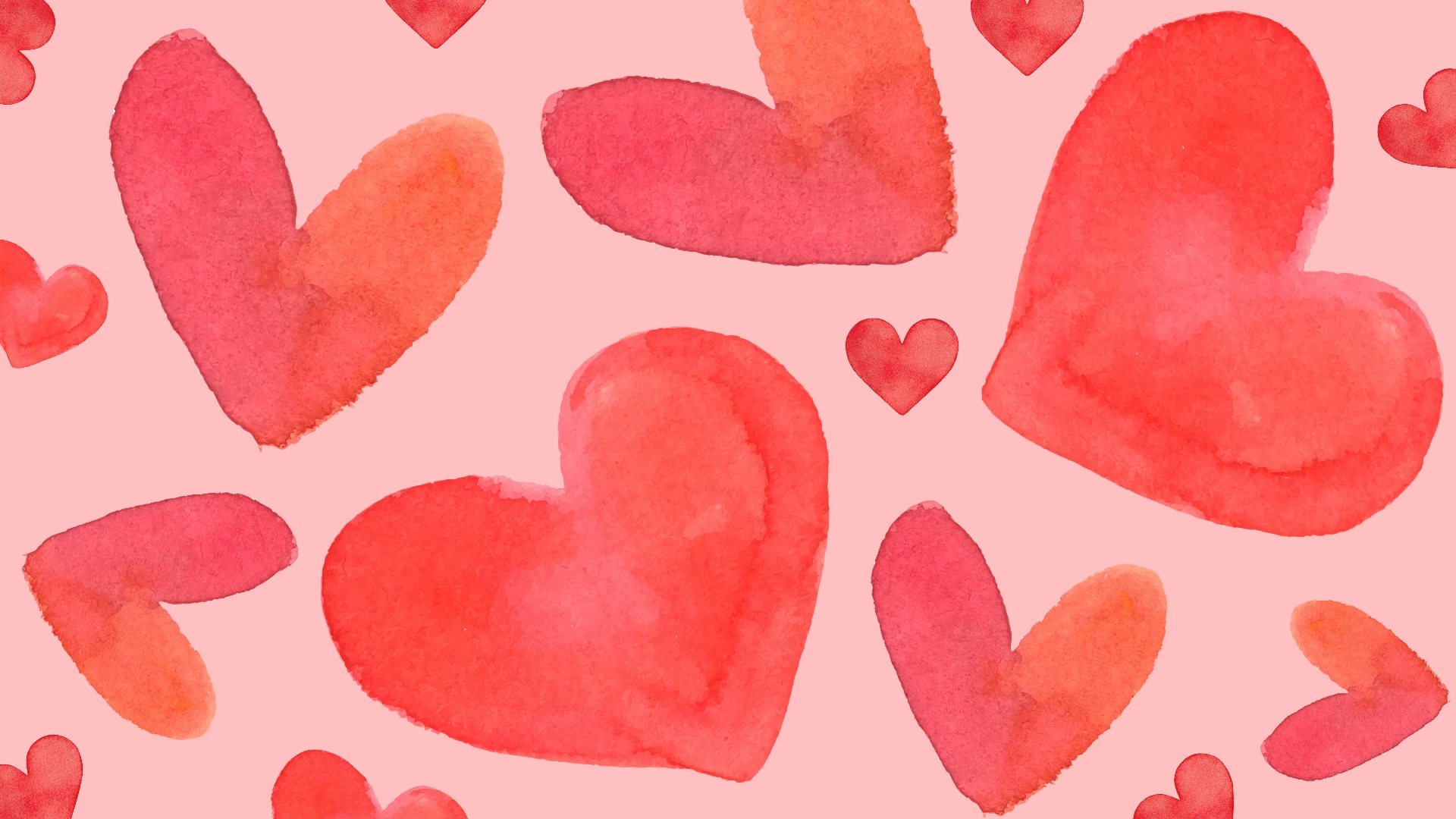Fun Colorful Hearts Mobile Wallpaper