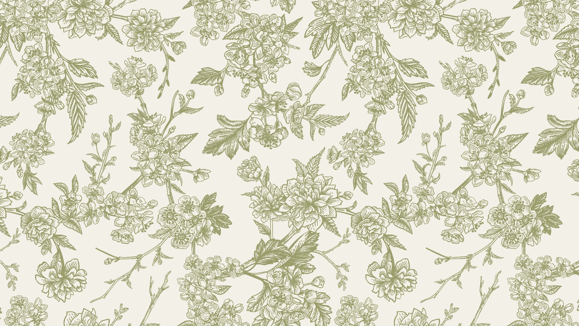 Vintage Floral Floral Desktop Wallpaper