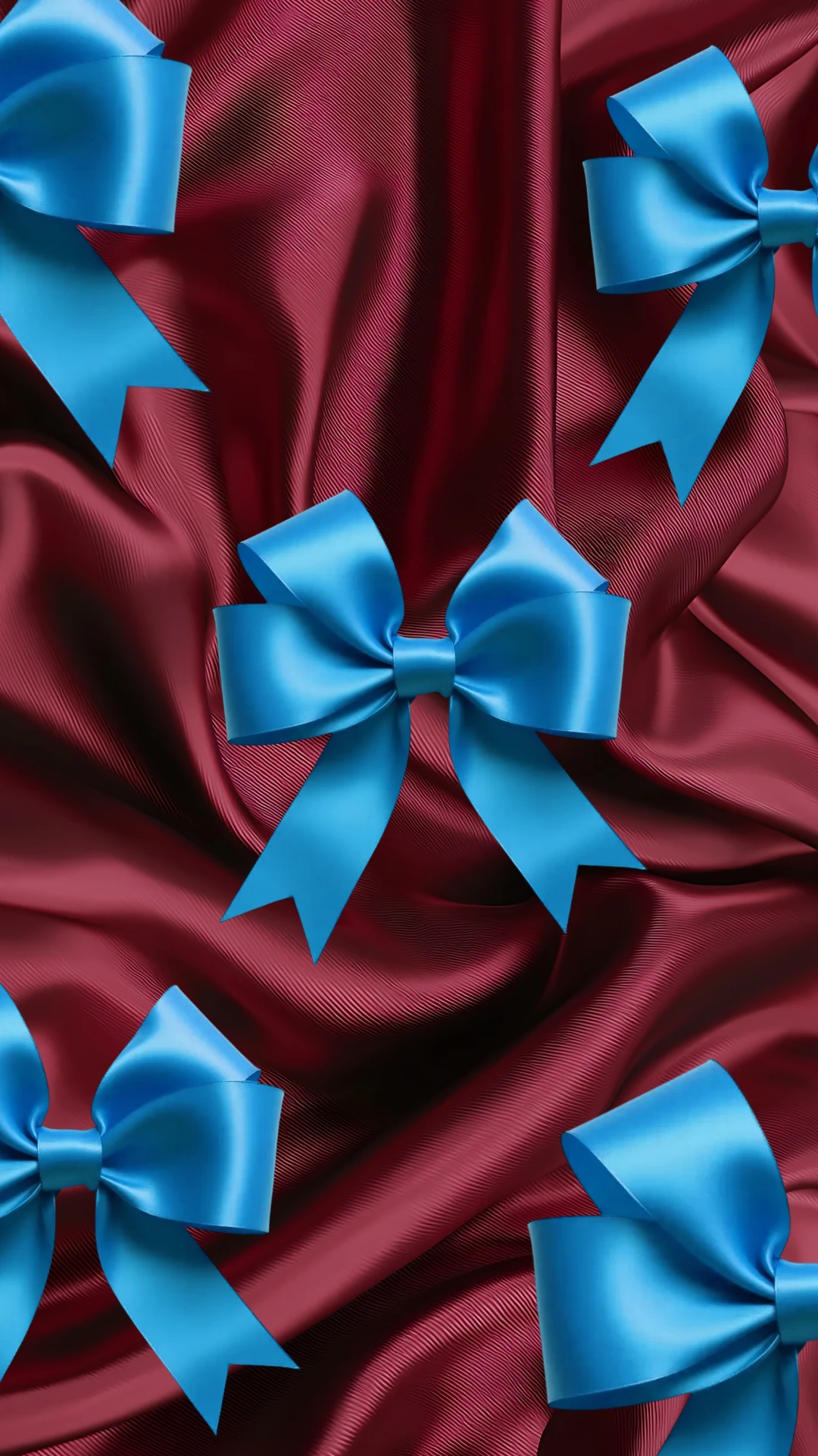 Playful Colorful Bows Mobile Wallpaper