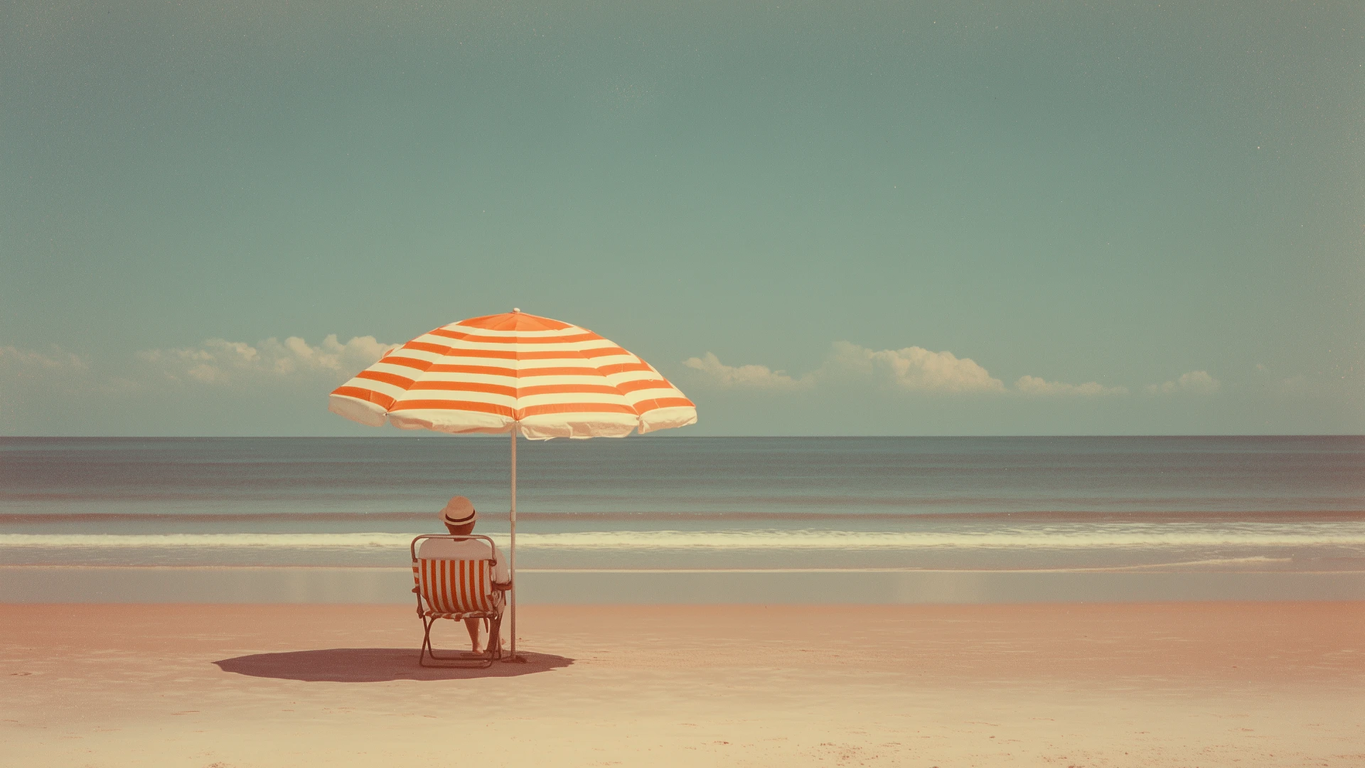 Retro Colorful Beach Desktop Wallpaper