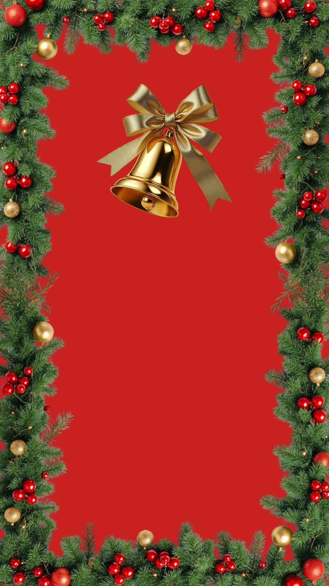 Classic Floral Christmas Mobile Wallpaper
