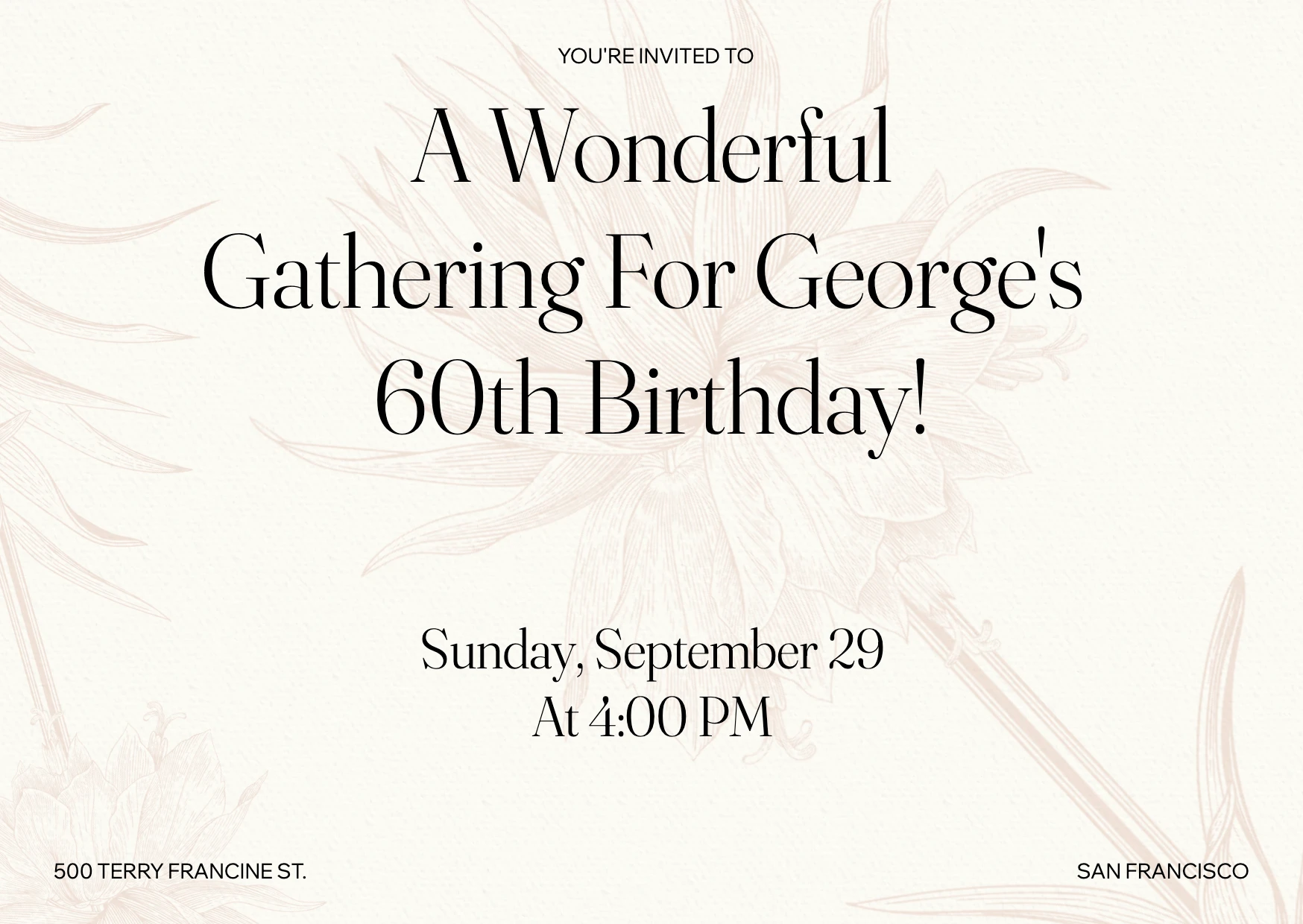 Sleek Pastel Birthday Invitation