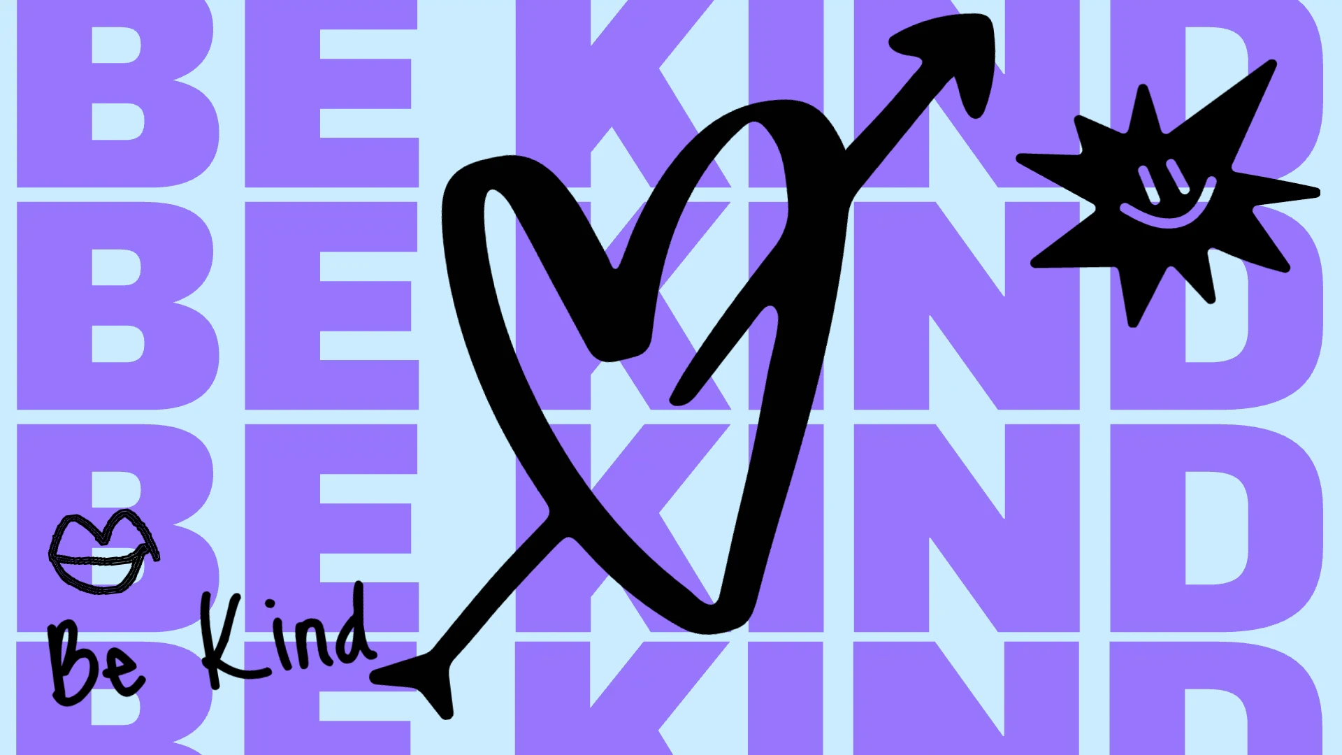 Modern Colorful Hearts Mobile Wallpaper