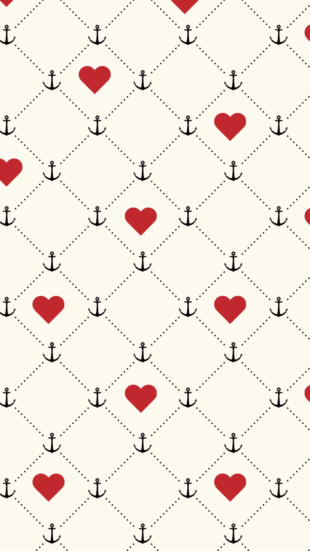 Classic Clean Hearts Mobile Wallpaper