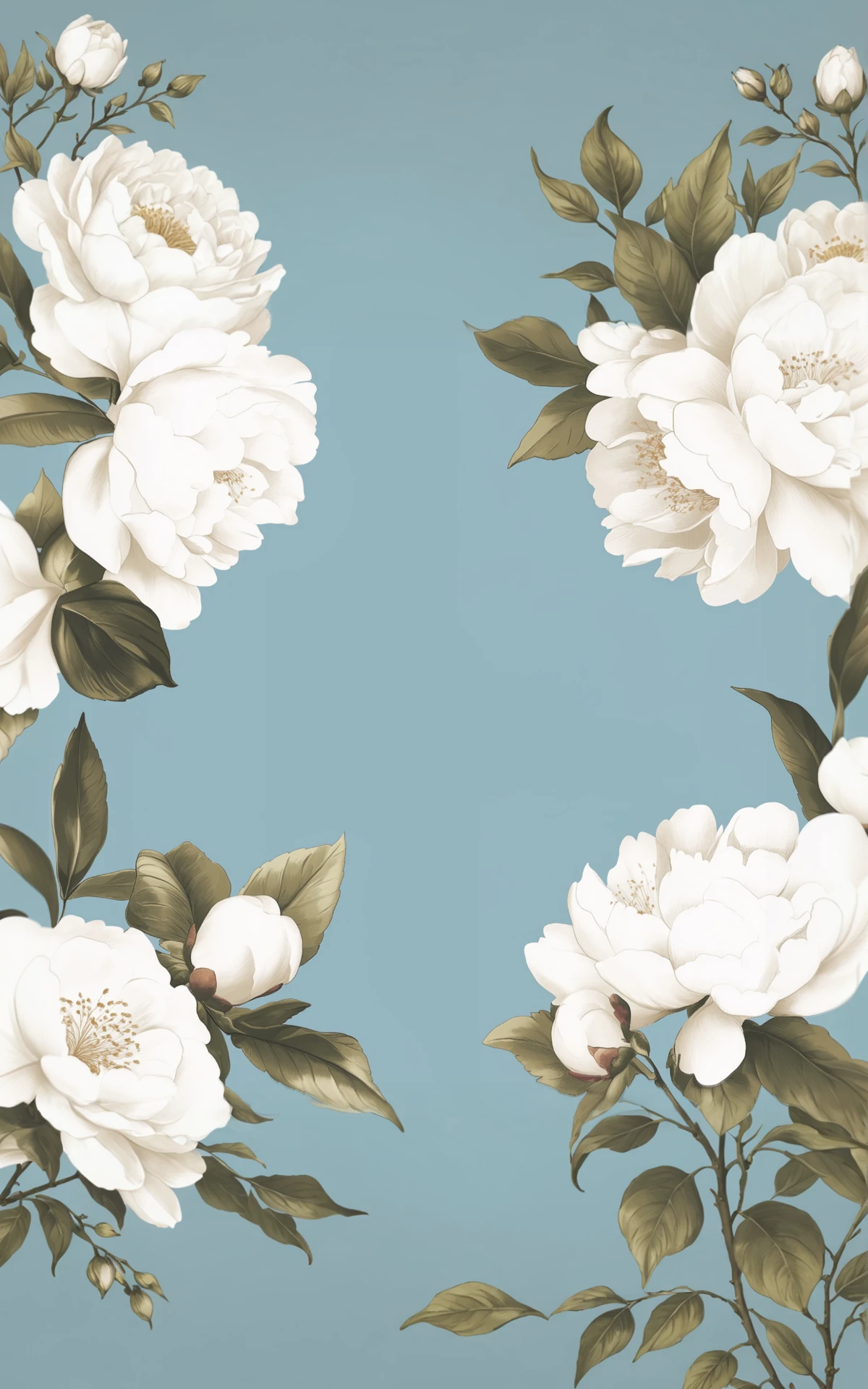 Modern Pastel Floral Tablet Wallpaper