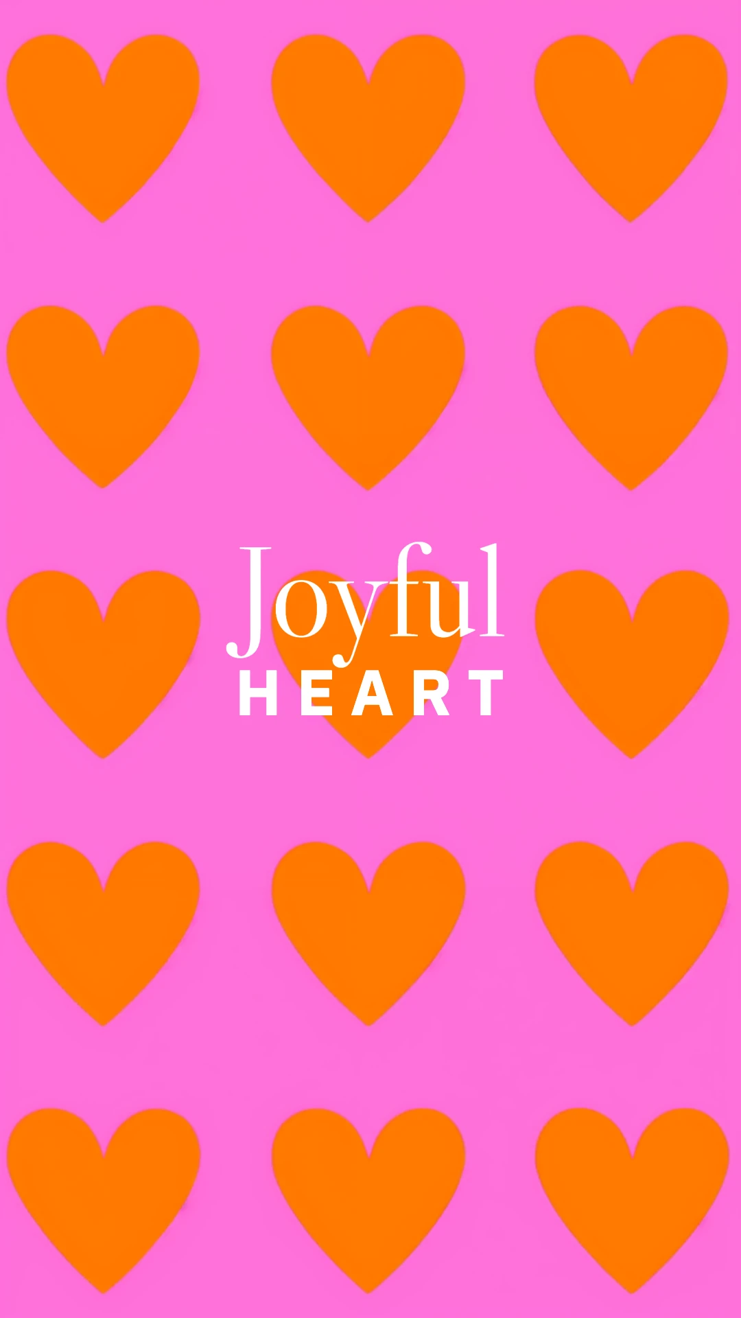 Romantic Colorful Hearts Mobile Wallpaper