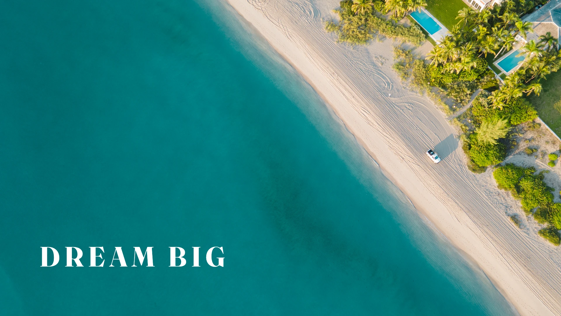 Simple Clean Beach Desktop Wallpaper