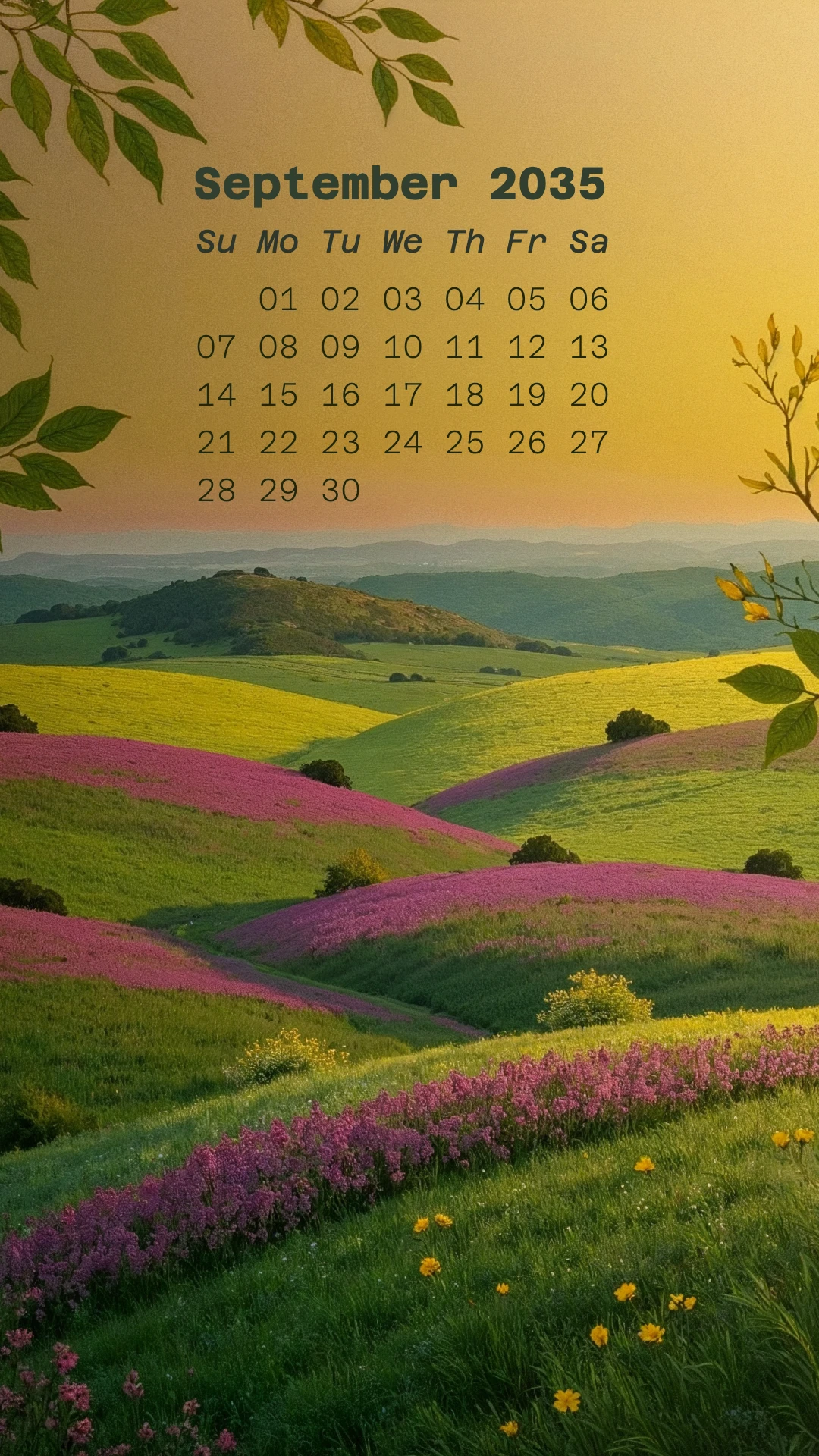 Organic Illustrative Nature Mobile Wallpaper