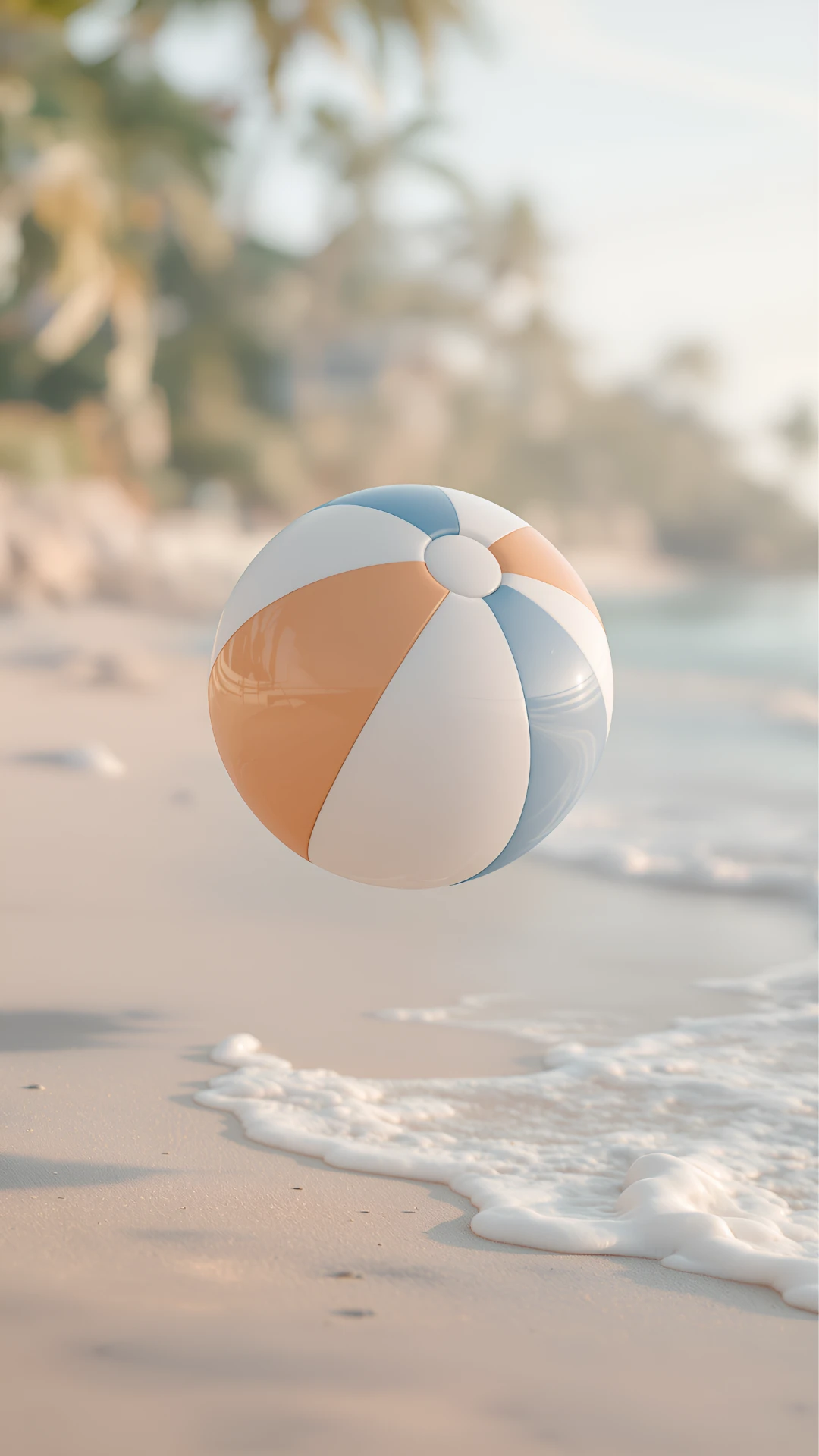 Cute 3D Beach Mobile Wallpaper