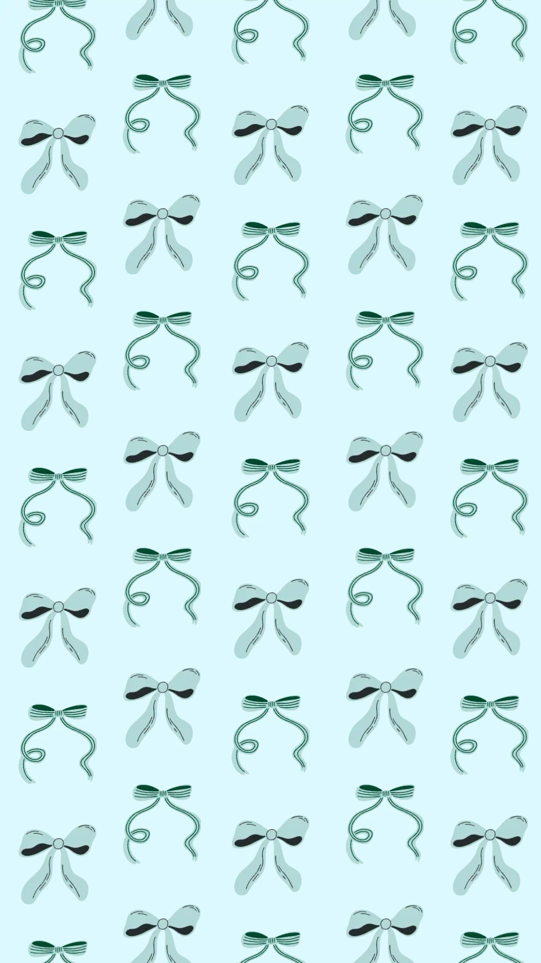 Simple Illustrative Bows Mobile Wallpaper