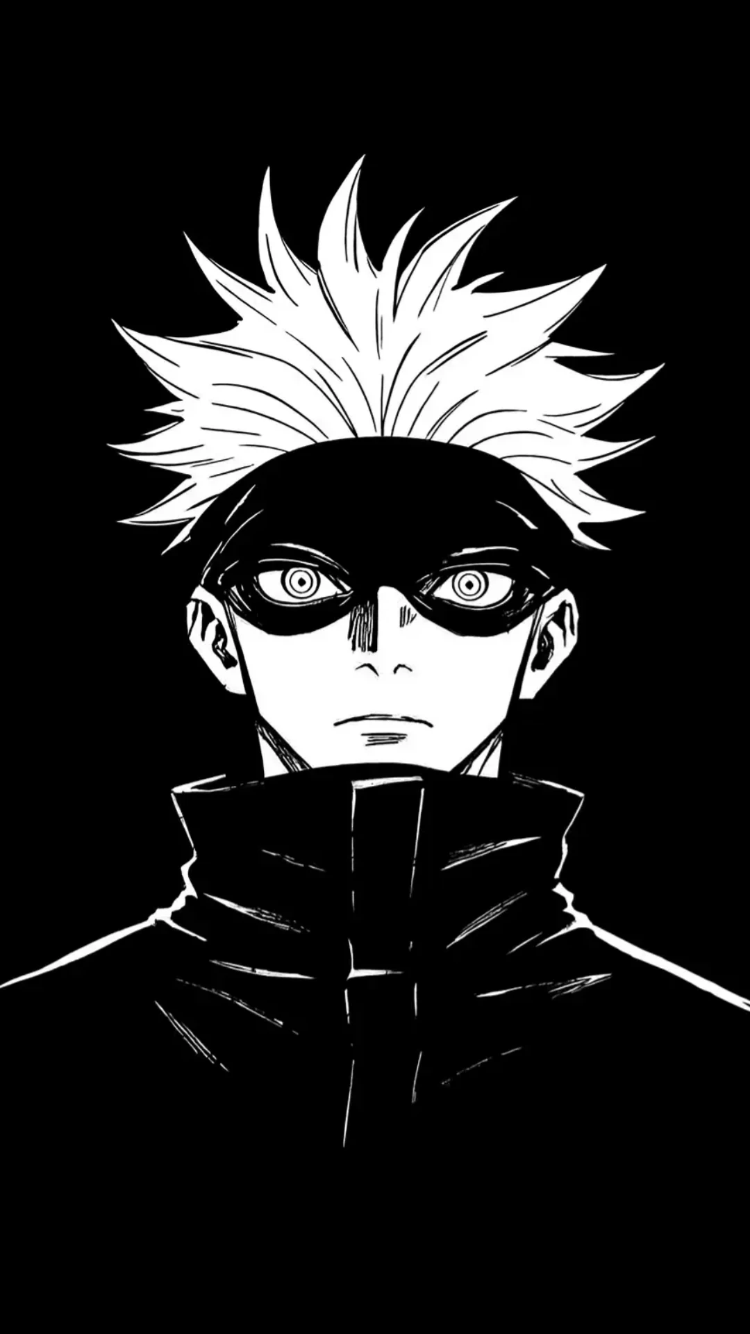 Minimalist Dark Anime Mobile Wallpaper