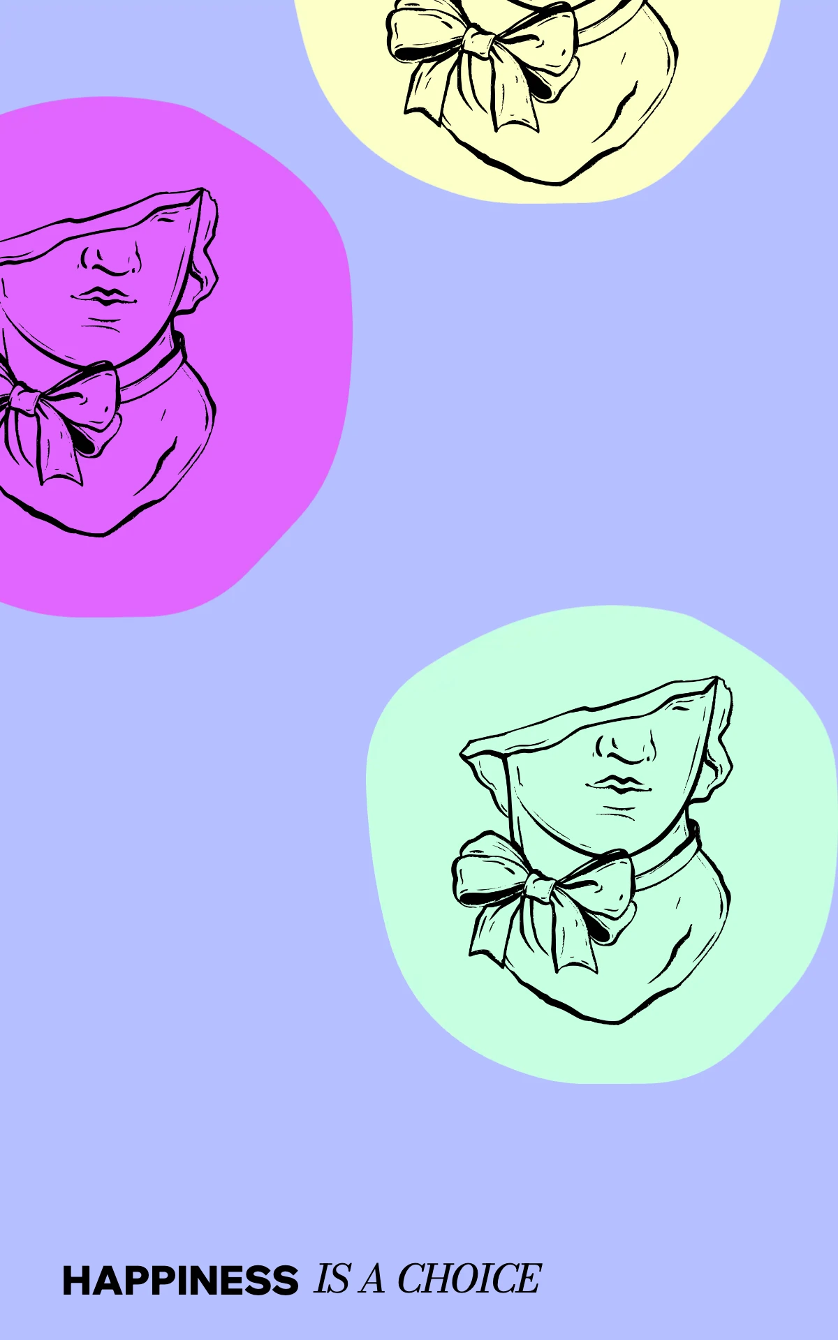 Vintage Colorful Bows Tablet Wallpaper