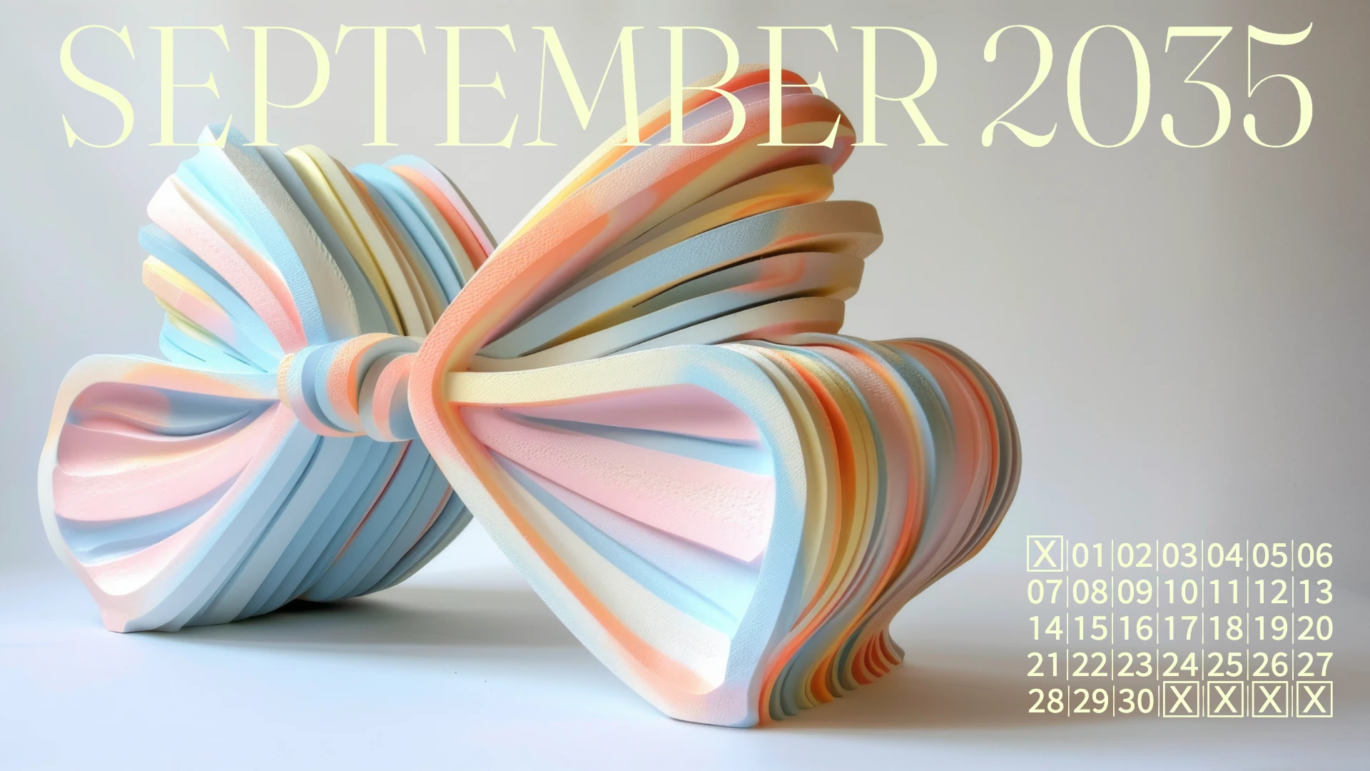 Elegant Colorful Bows Desktop Wallpaper