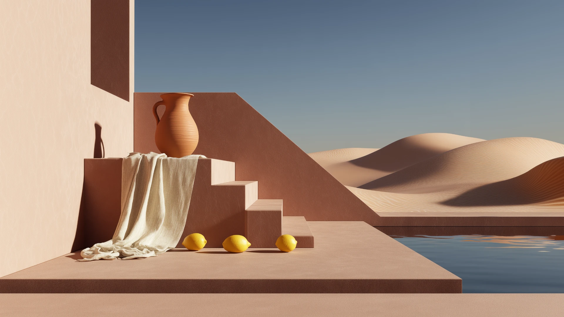 Modern Abstract Summer Desktop Wallpaper