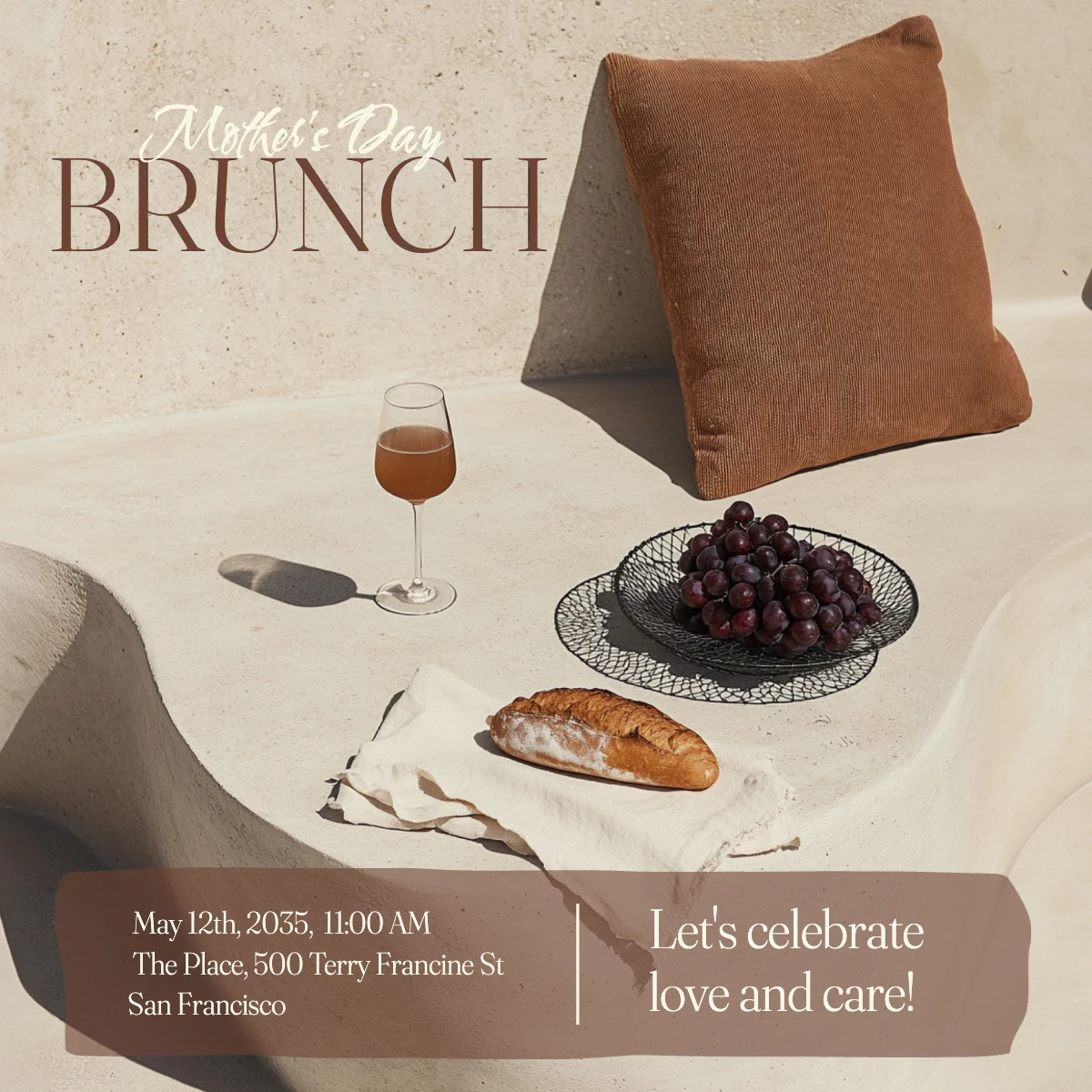 Organic Clean Brunch Invitation