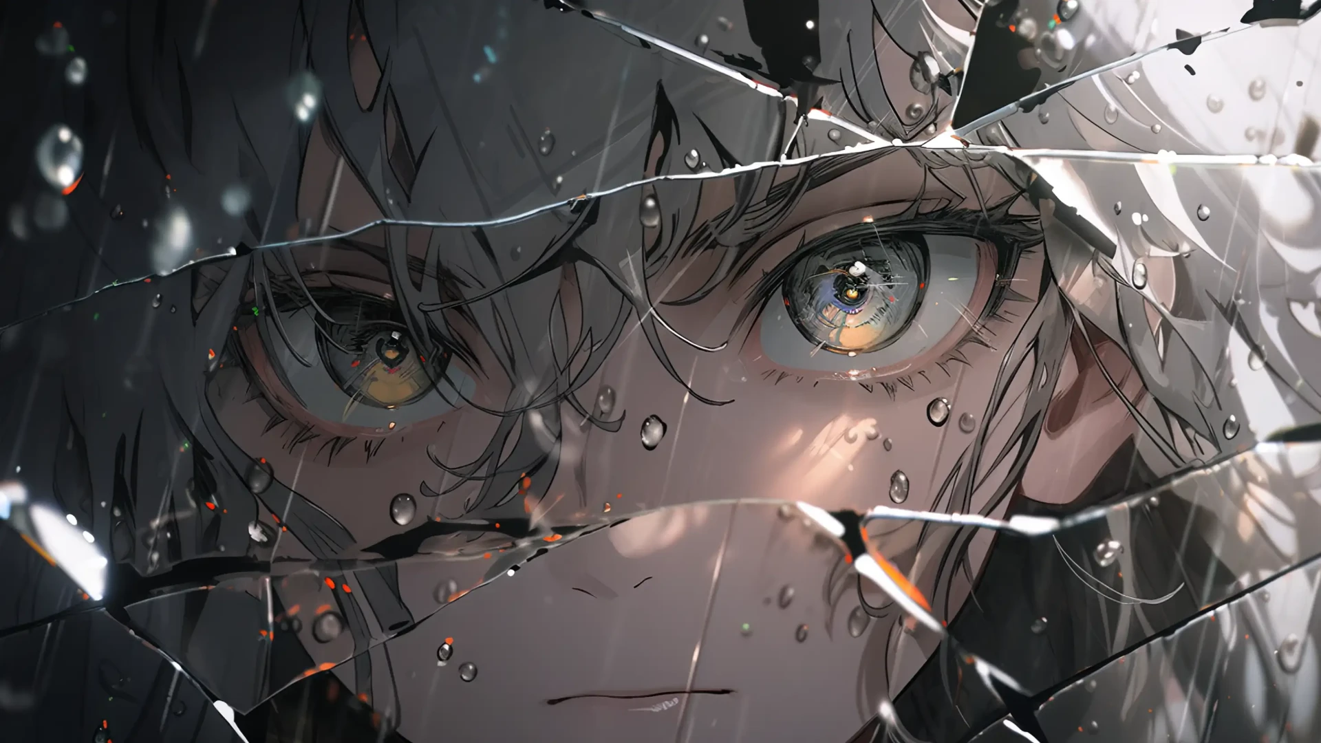 Edgy Dark Anime Desktop Wallpaper