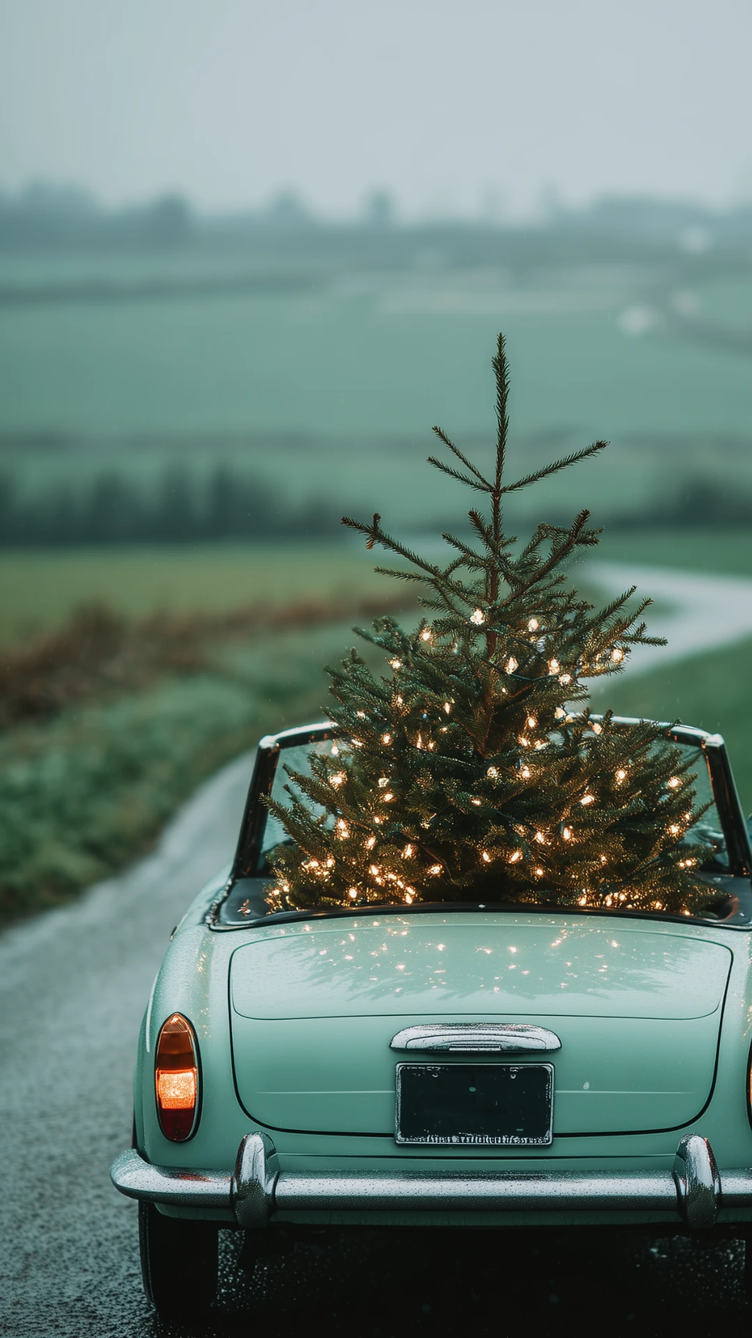 Vintage Glam Christmas Mobile Wallpaper