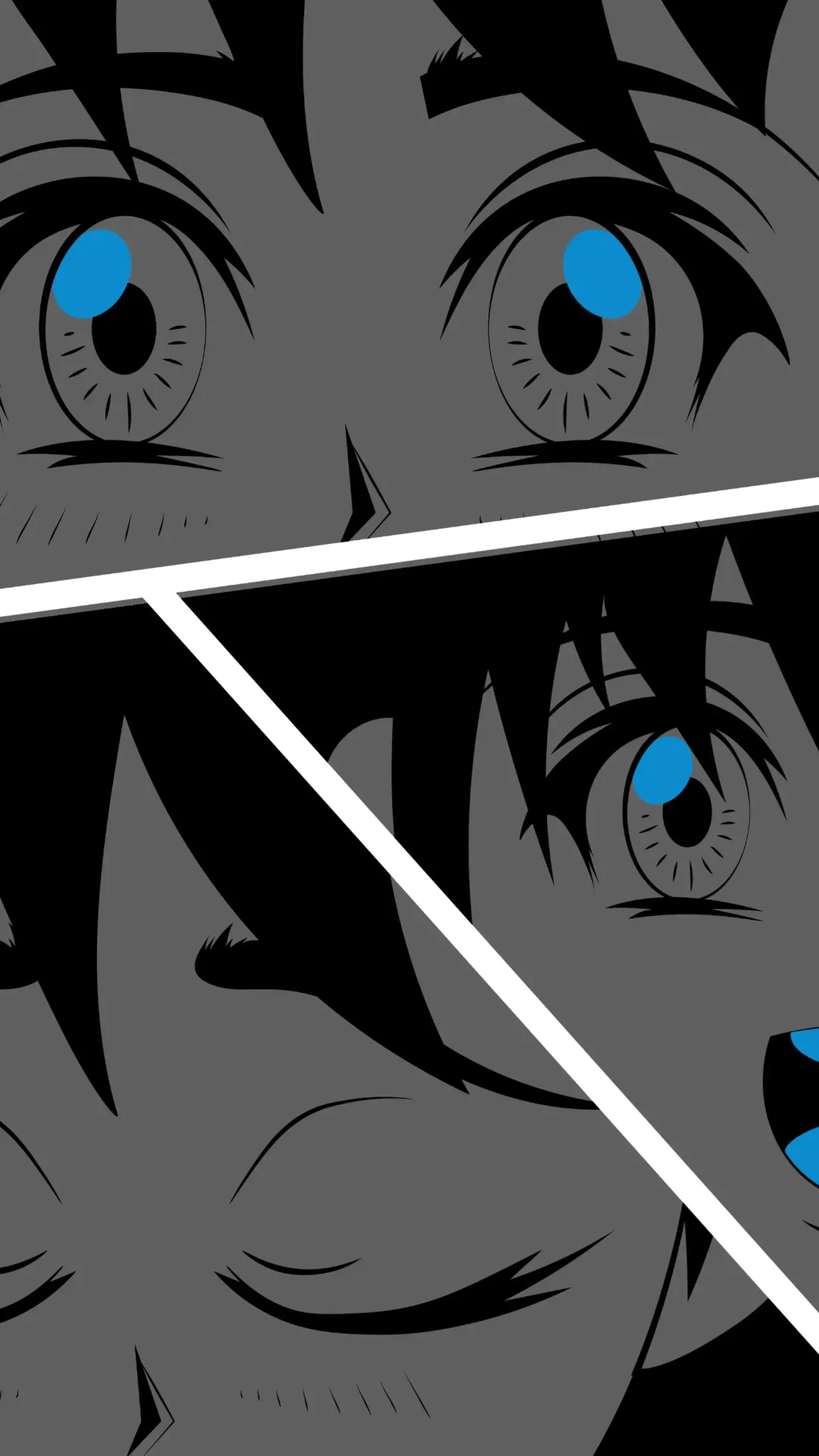 Classic Geometric Anime Mobile Wallpaper