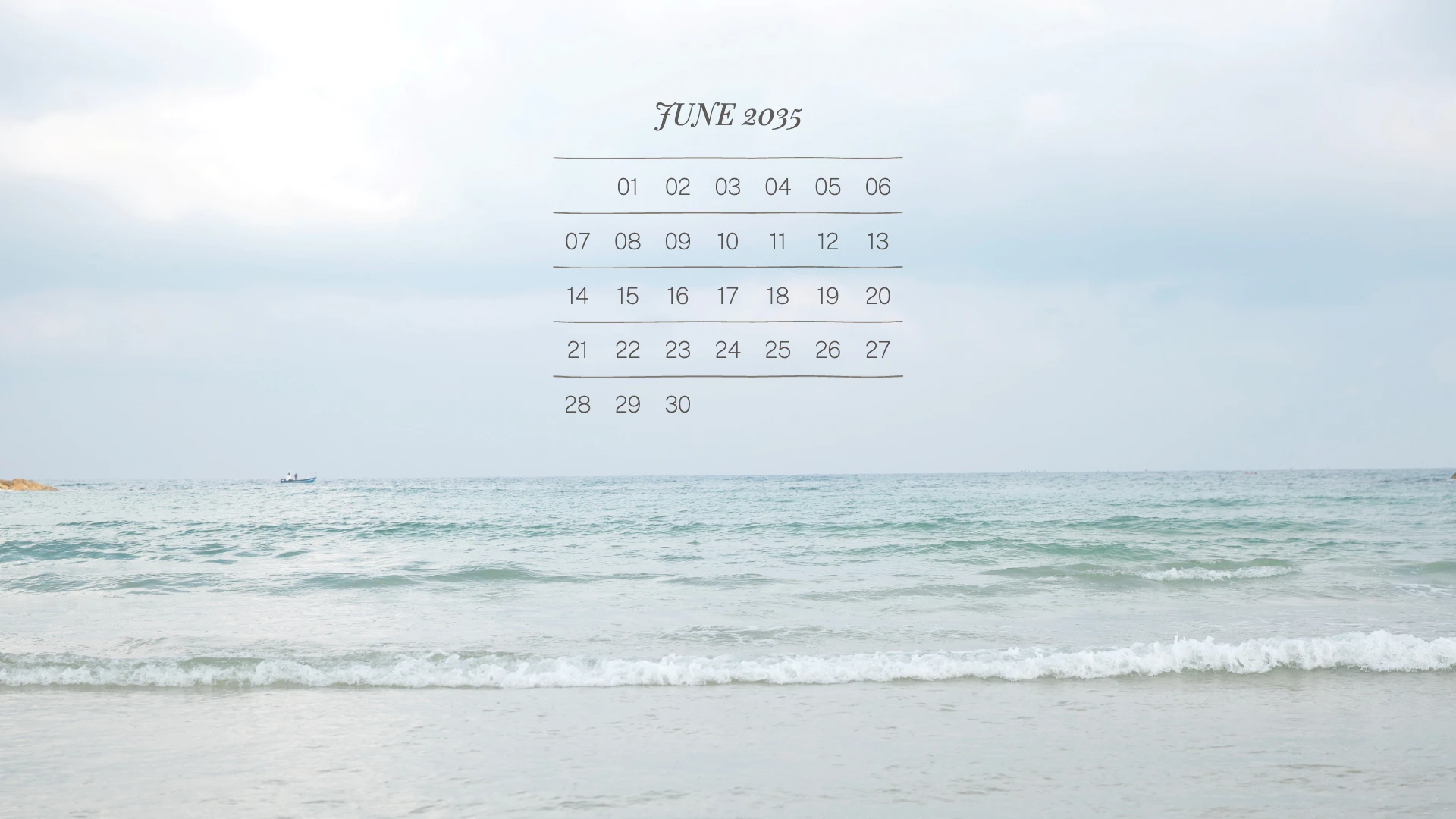 Minimalist Abstract Beach Desktop Wallpaper