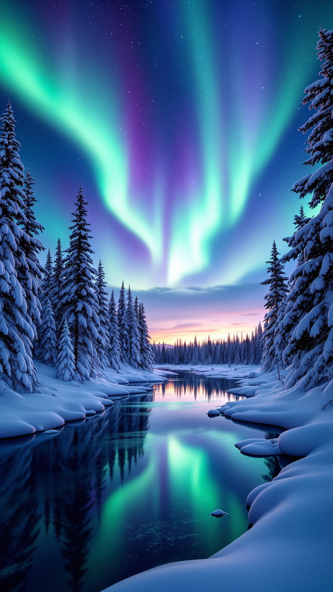 Elegant Abstract Nature Mobile Wallpaper