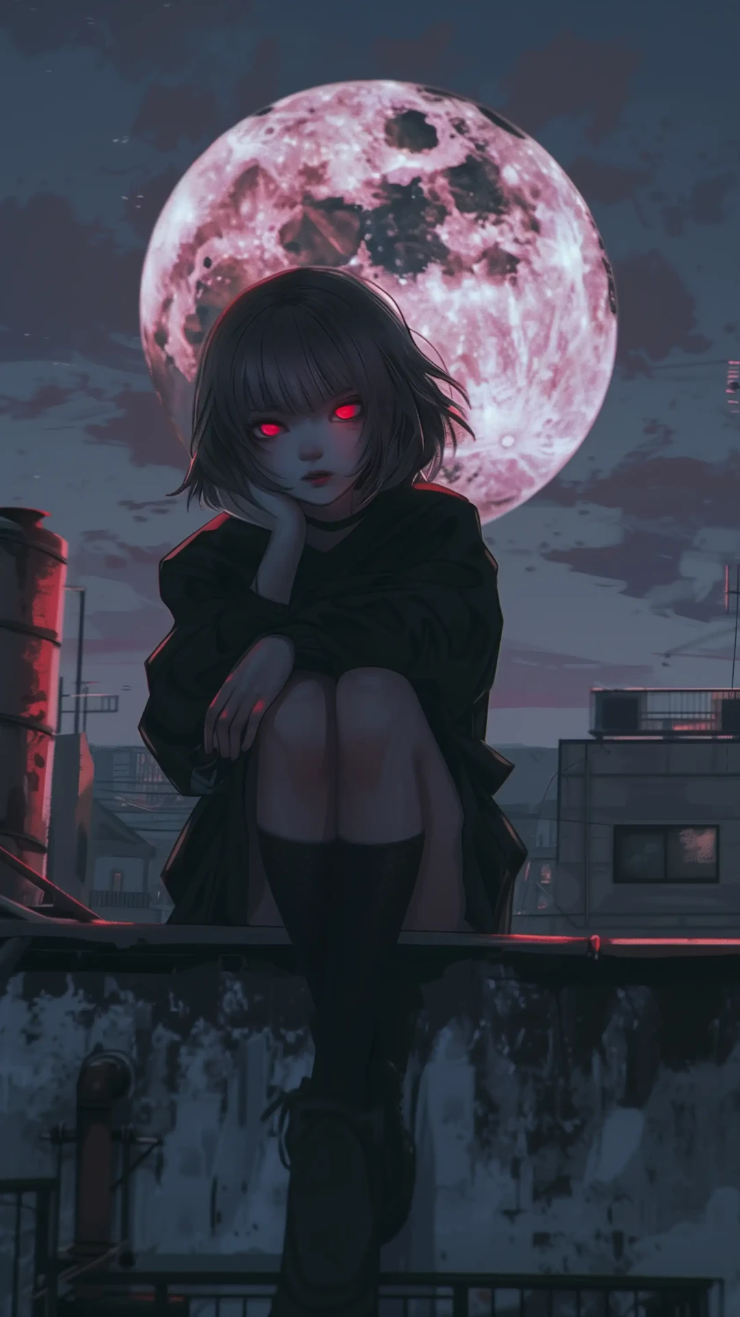 Edgy Dark Anime Mobile Wallpaper