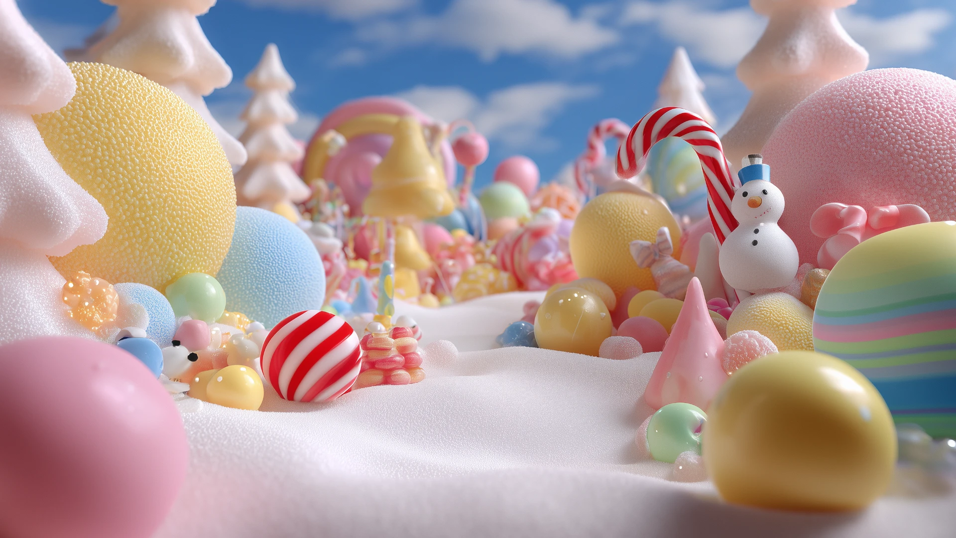 Cute 3D Christmas Desktop Wallpaper