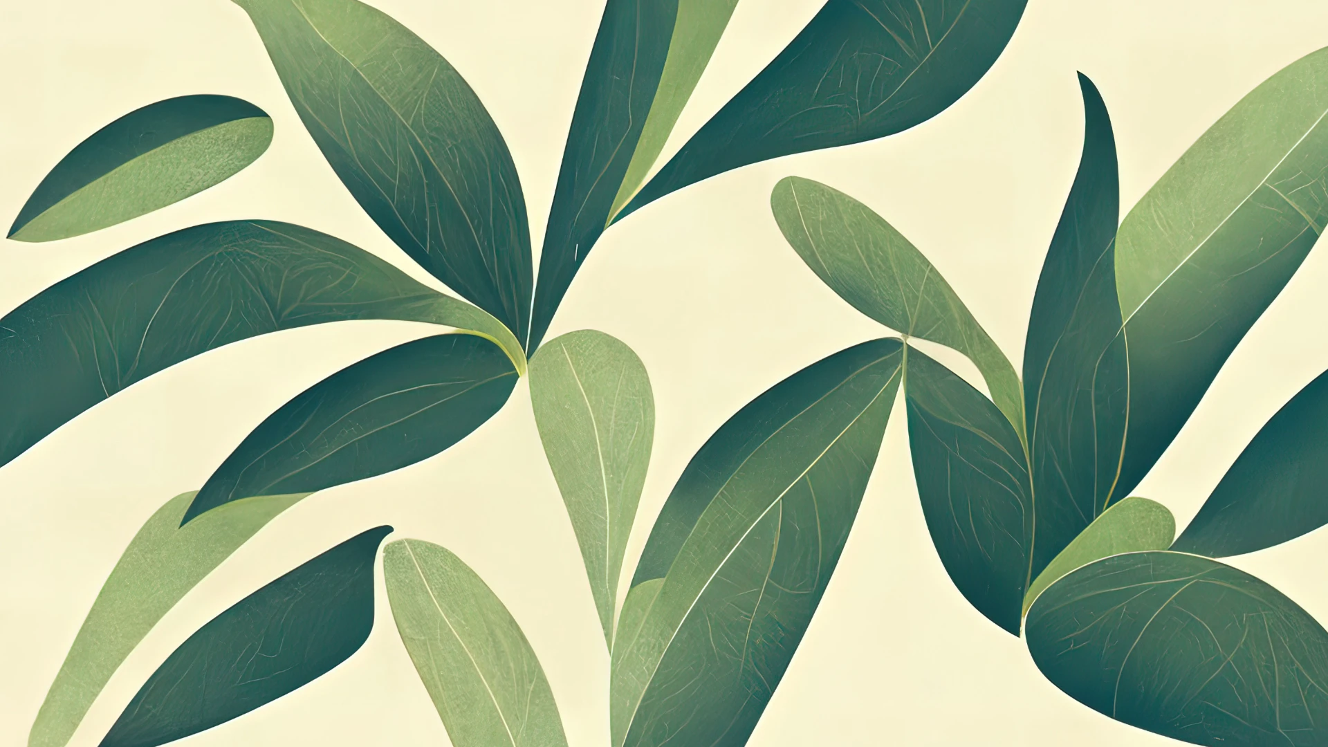 Organic Illustrative Floral Desktop Wallpaper