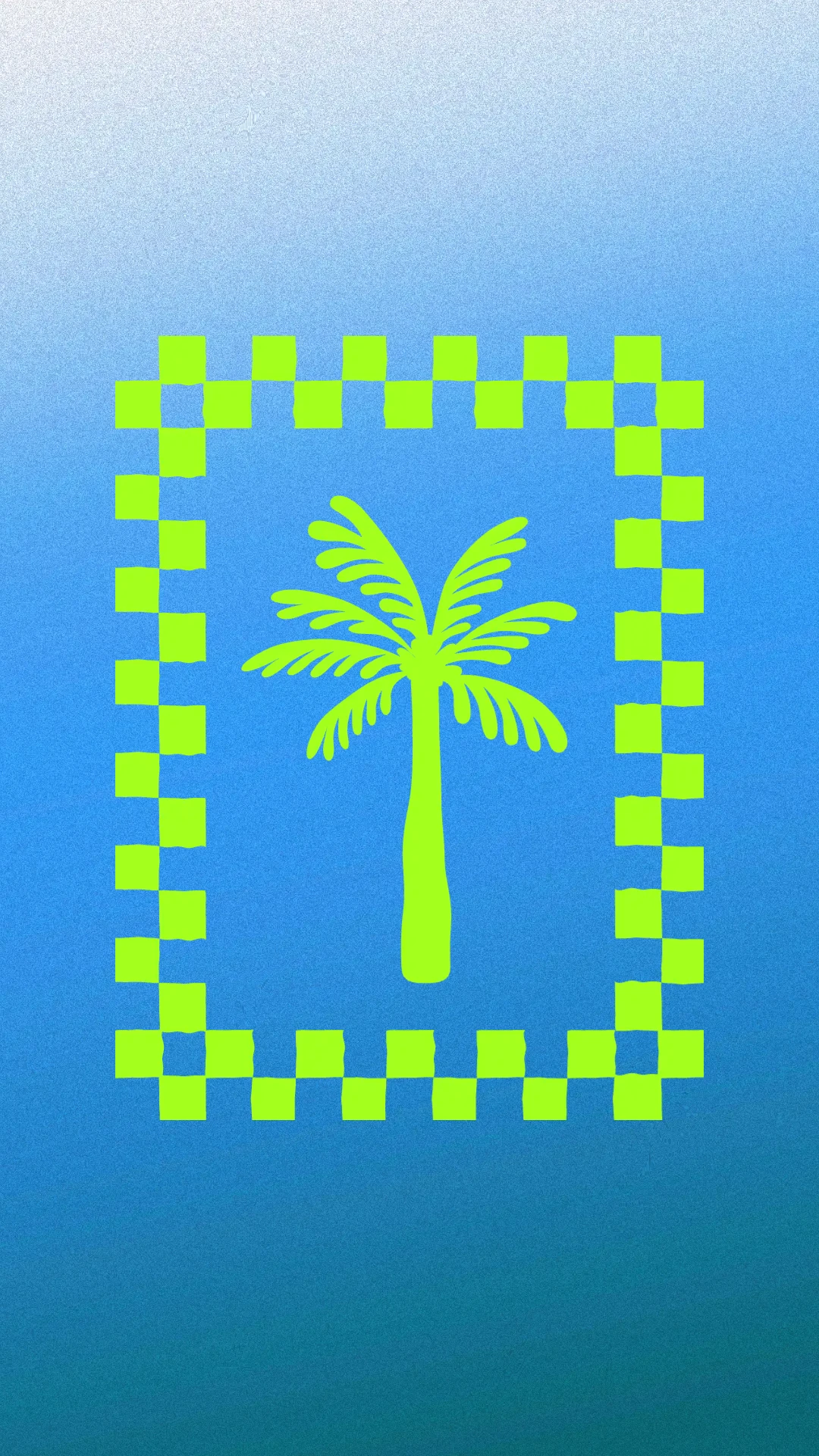 Retro Neon Summer Mobile Wallpaper