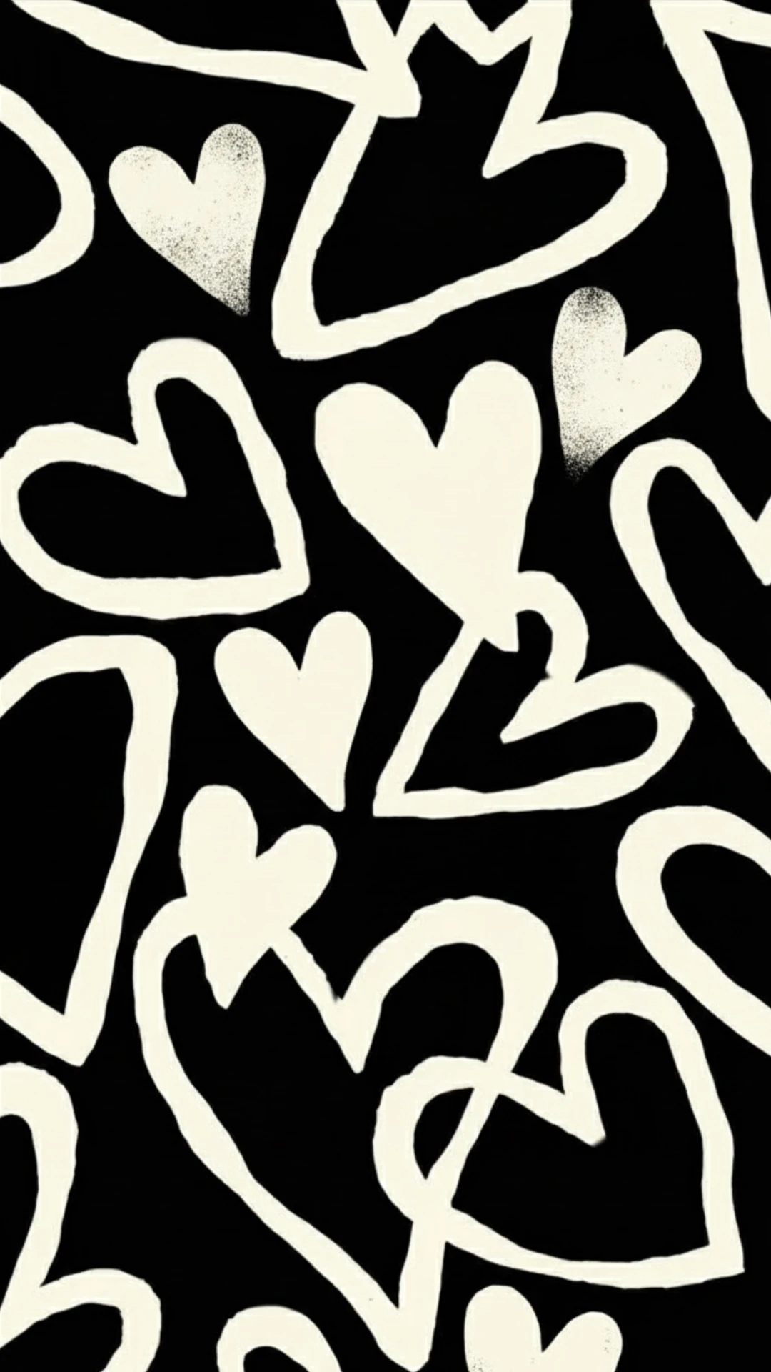 Modern Sleek Hearts Mobile Wallpaper