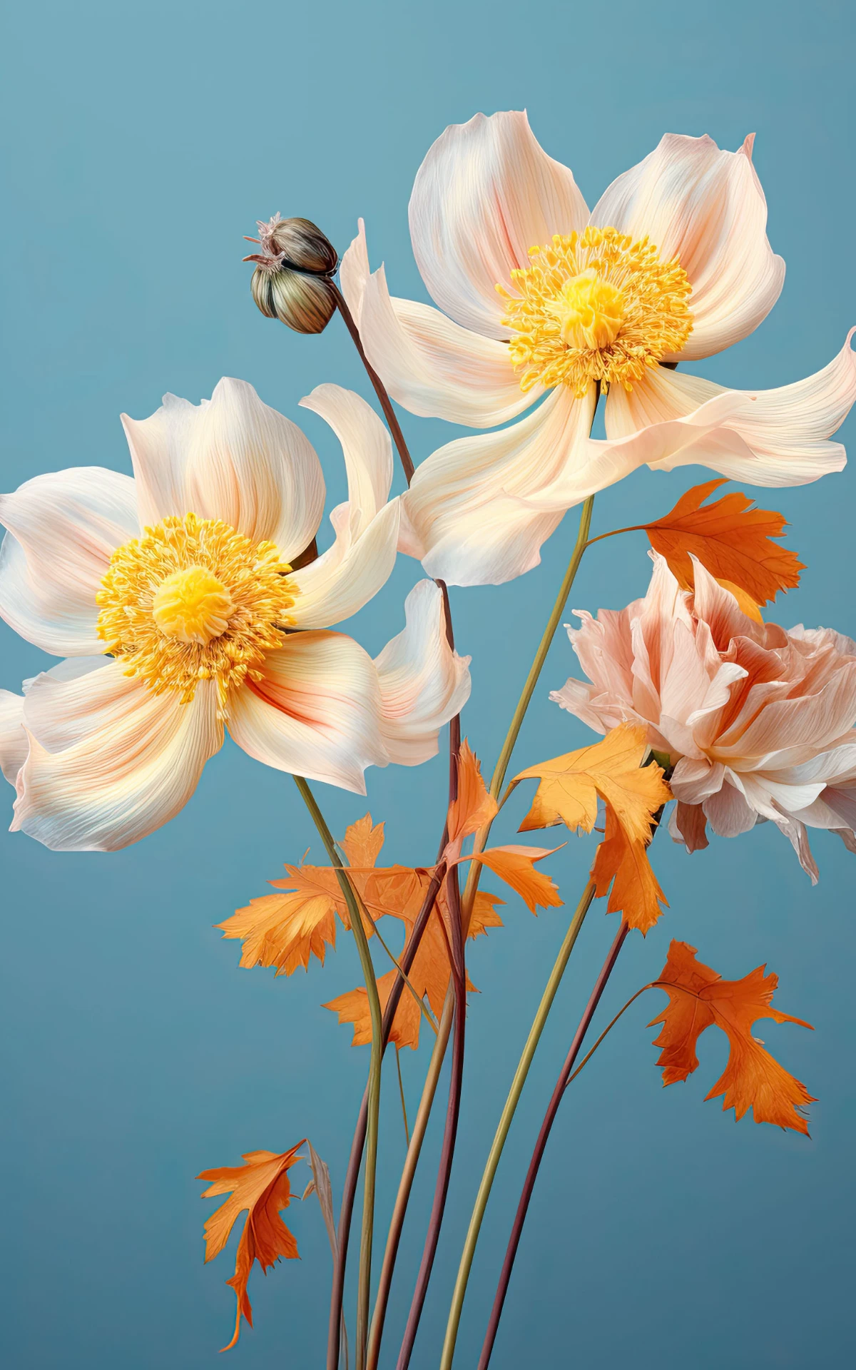 Playful Colorful Floral Tablet Wallpaper