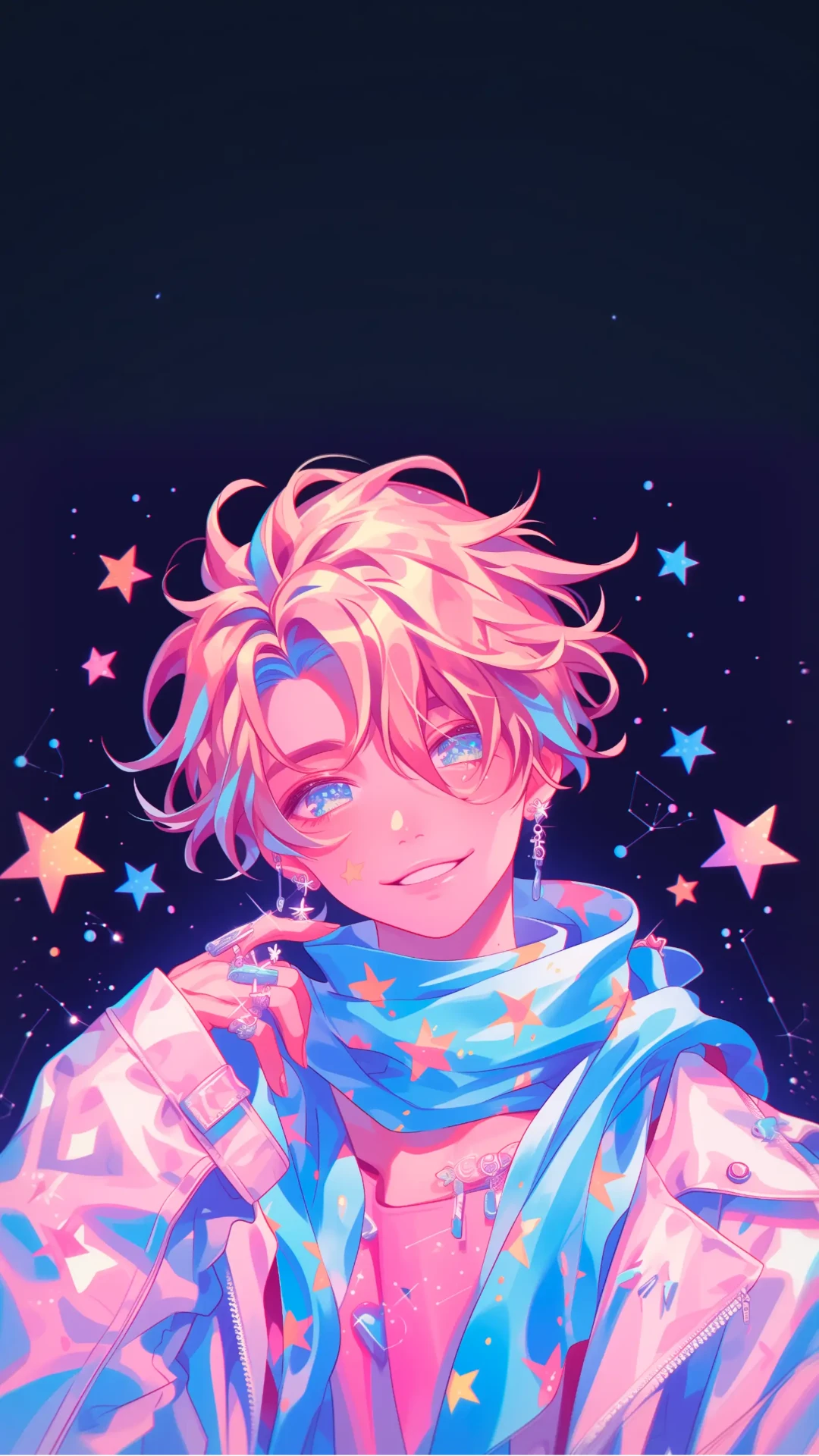 Playful Colorful Anime Mobile Wallpaper