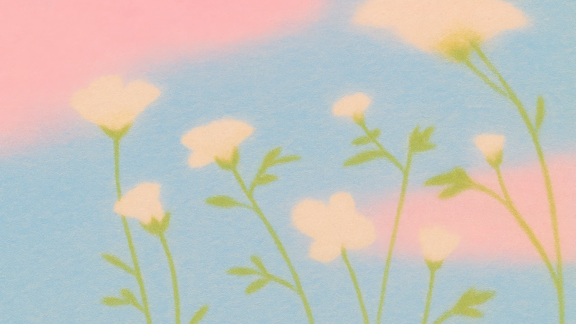 Simple Pastel Nature Desktop Wallpaper