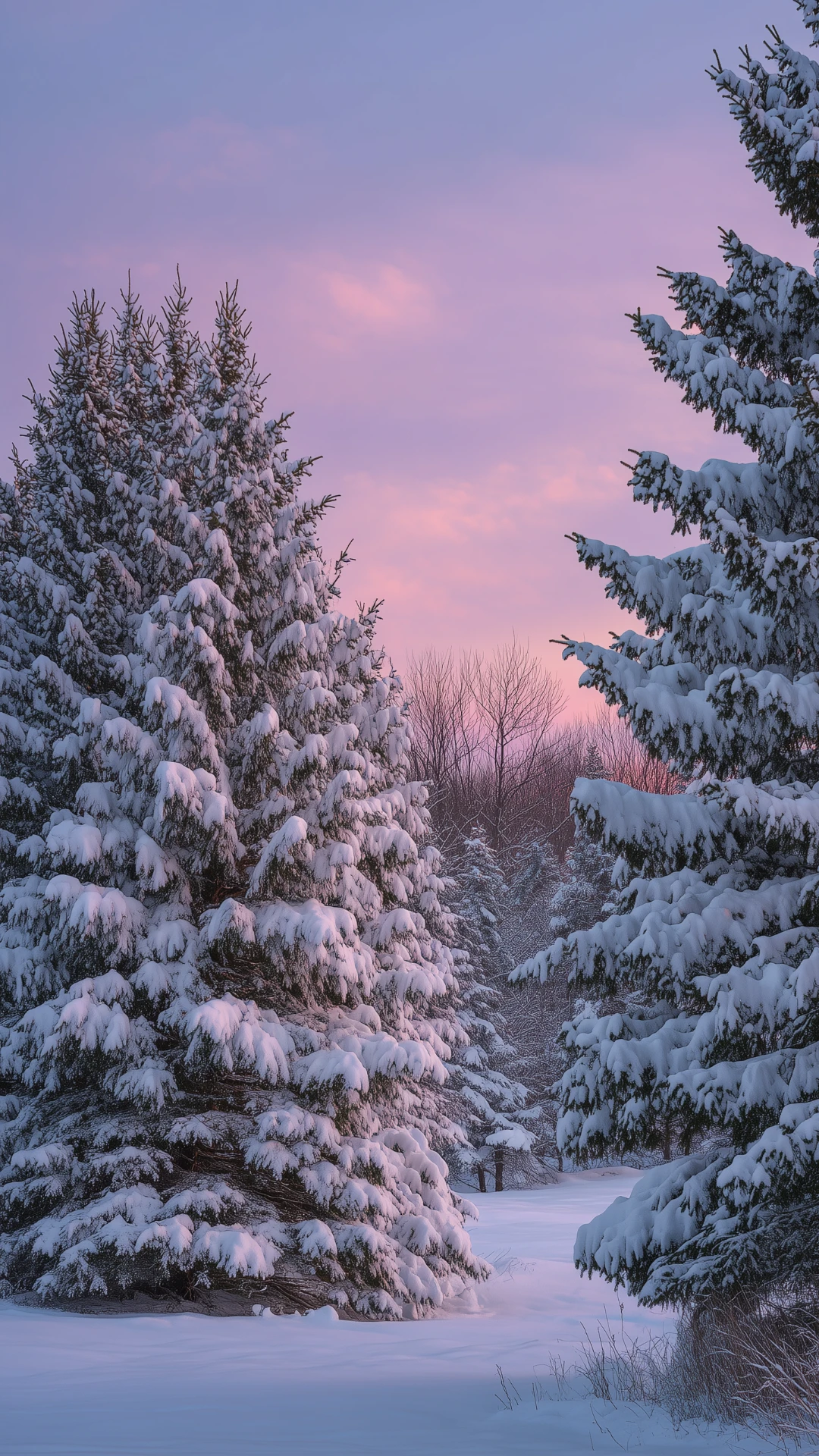 Romantic Clean Christmas Mobile Wallpaper