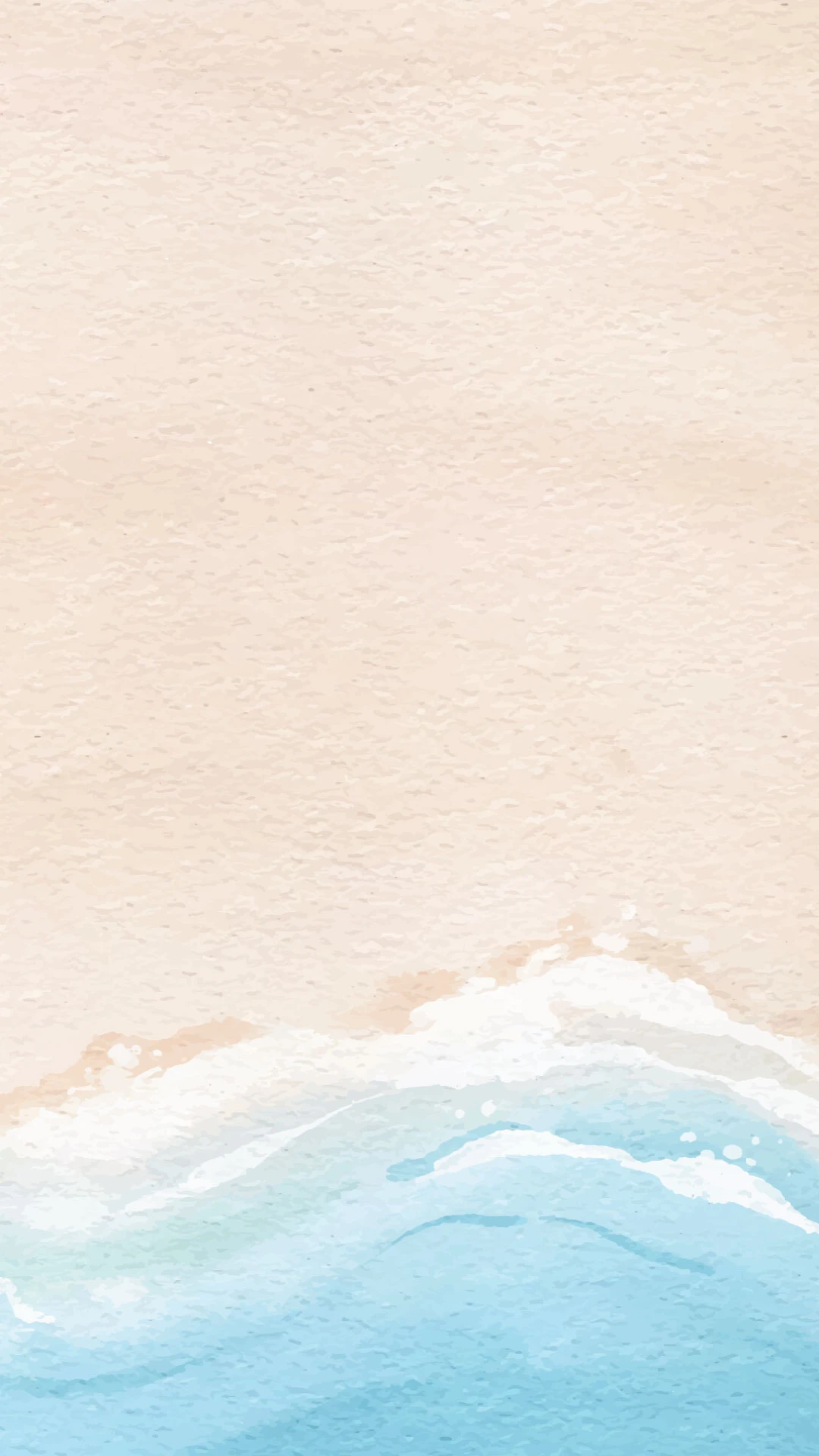 Simple Pastel Beach Mobile Wallpaper