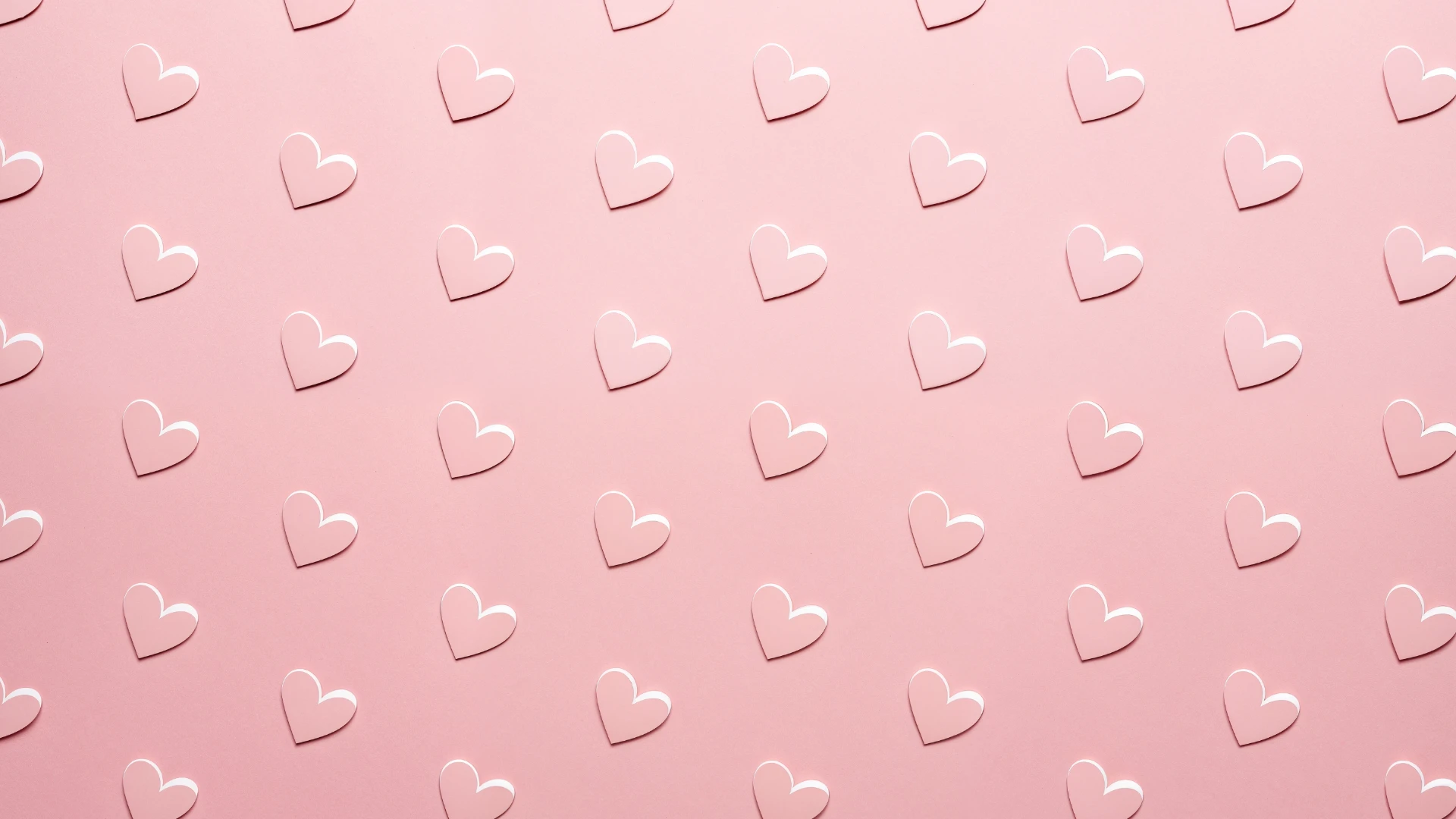 Romantic Pastel Hearts Mobile Wallpaper