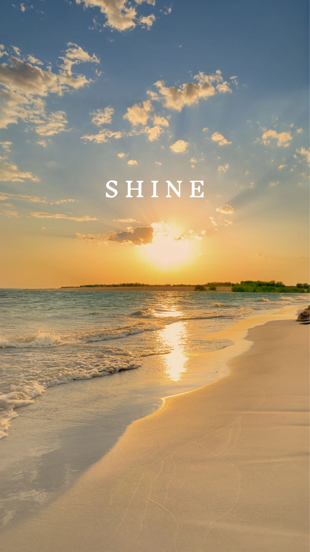 Natural Glam Beach Mobile Wallpaper