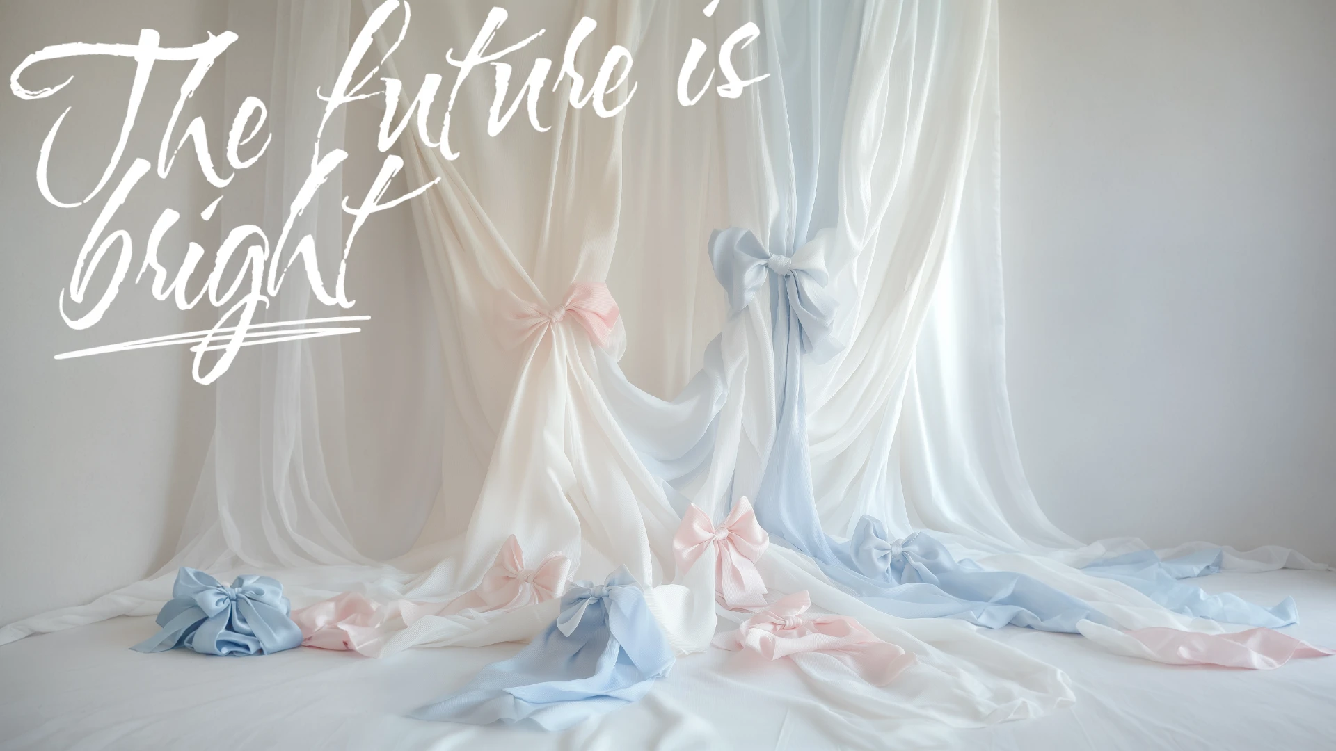 Elegant Clean Bows Desktop Wallpaper